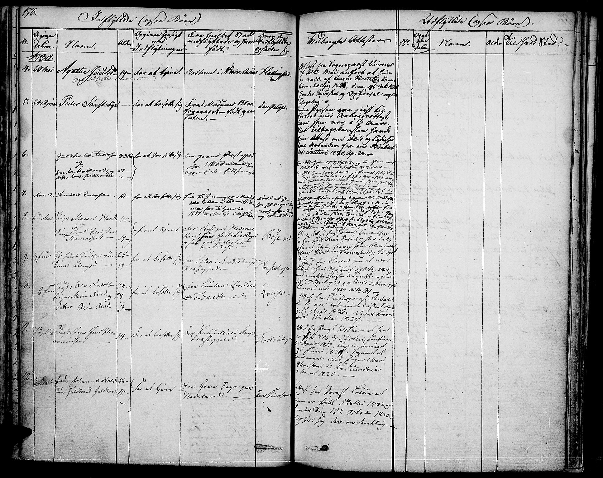 Vestre Toten prestekontor, SAH/PREST-108/H/Ha/Haa/L0002: Parish register (official) no. 2, 1825-1837, p. 176