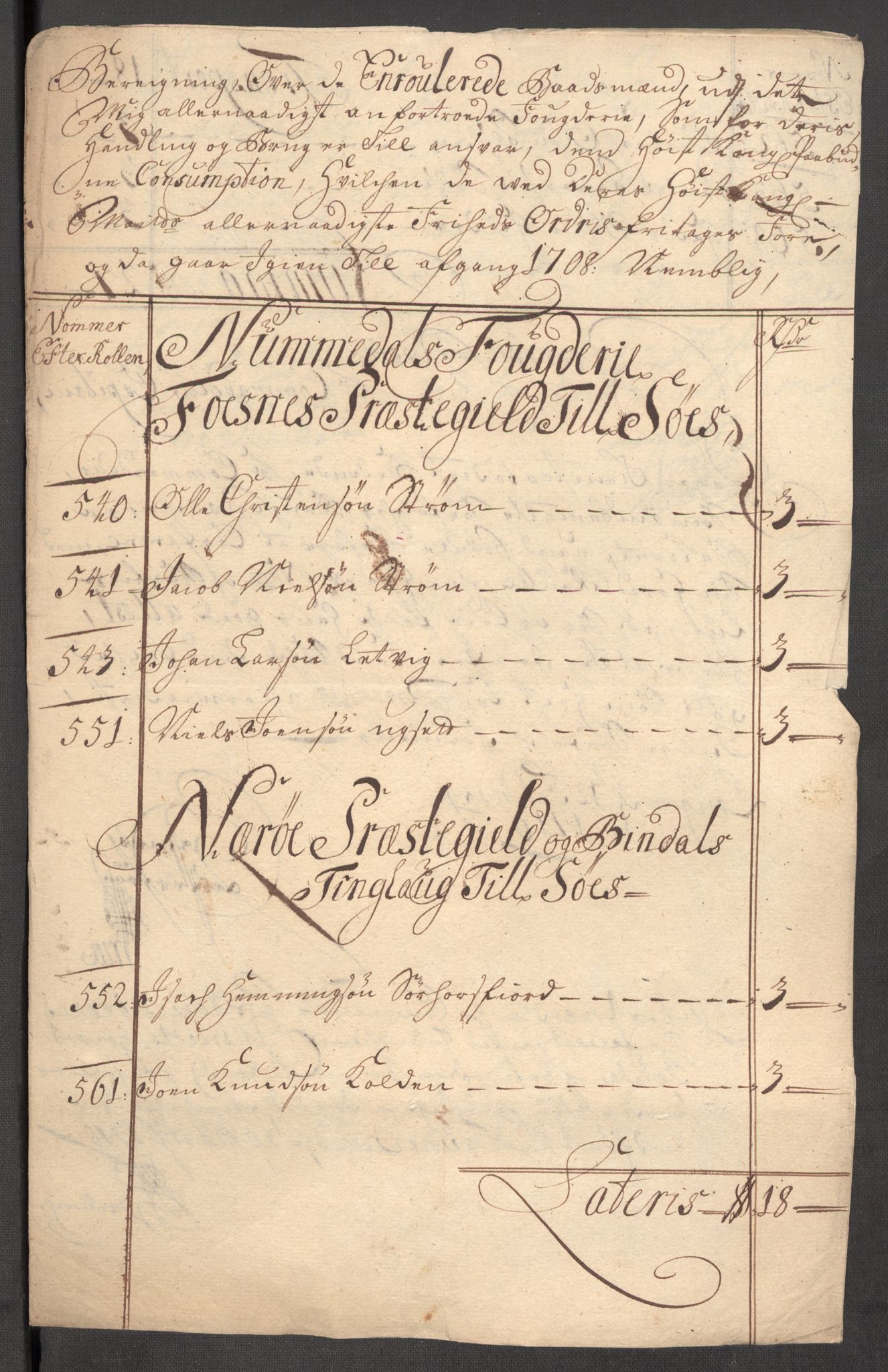 Rentekammeret inntil 1814, Reviderte regnskaper, Fogderegnskap, AV/RA-EA-4092/R64/L4431: Fogderegnskap Namdal, 1709-1710, p. 215