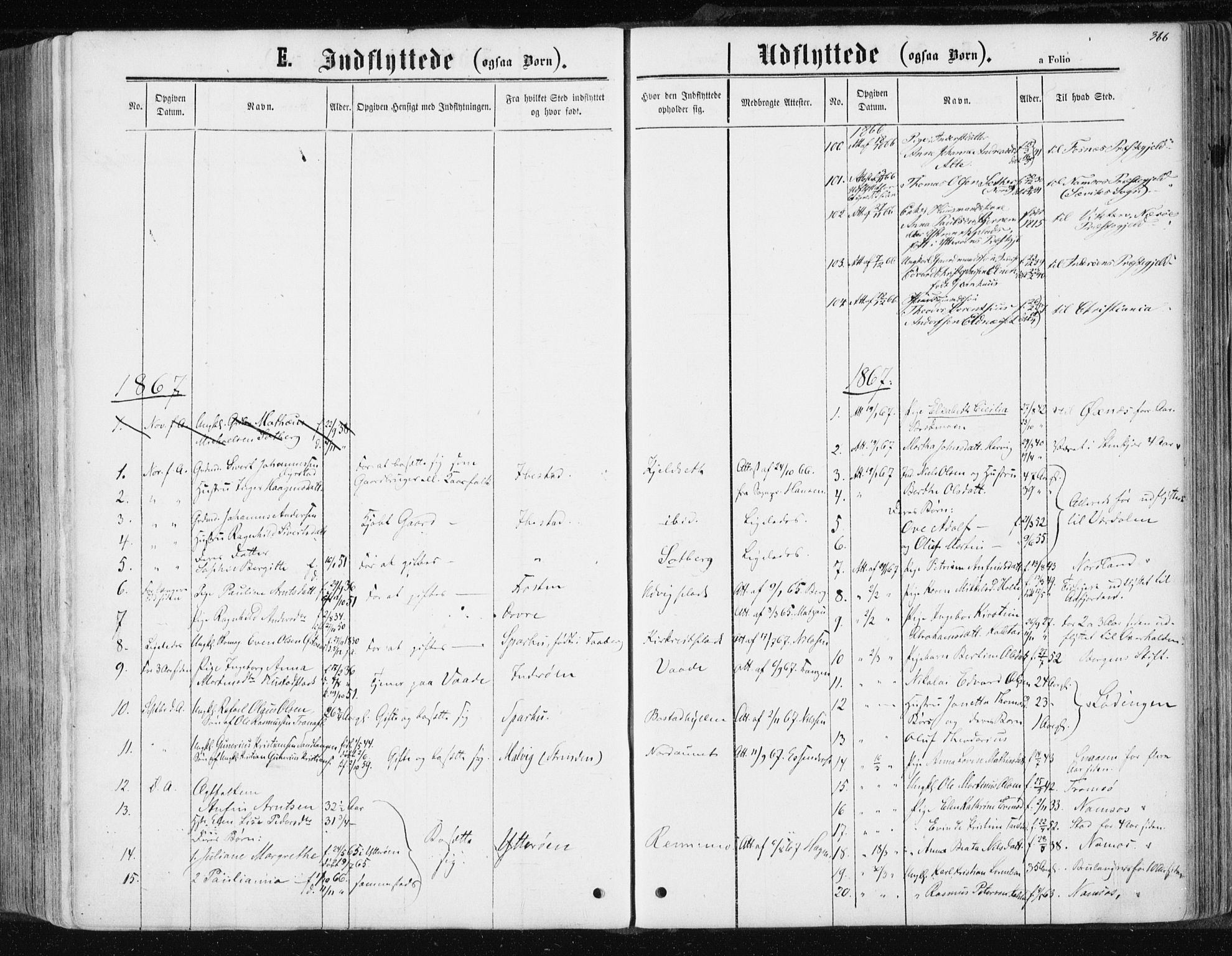 Ministerialprotokoller, klokkerbøker og fødselsregistre - Nord-Trøndelag, AV/SAT-A-1458/741/L0394: Parish register (official) no. 741A08, 1864-1877, p. 366