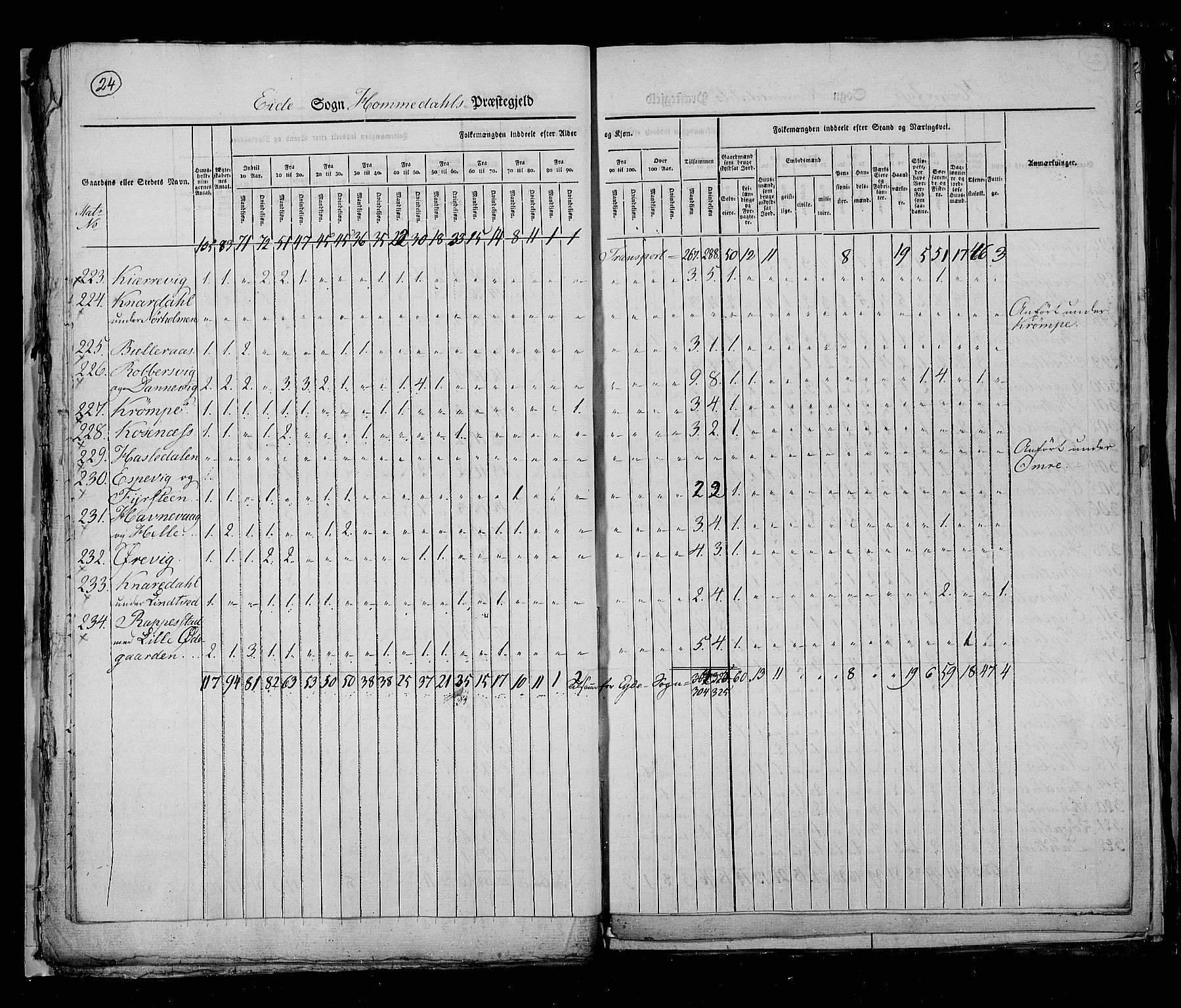 RA, Census 1825, vol. 10: Nedenes og Råbyggelaget amt, 1825, p. 24