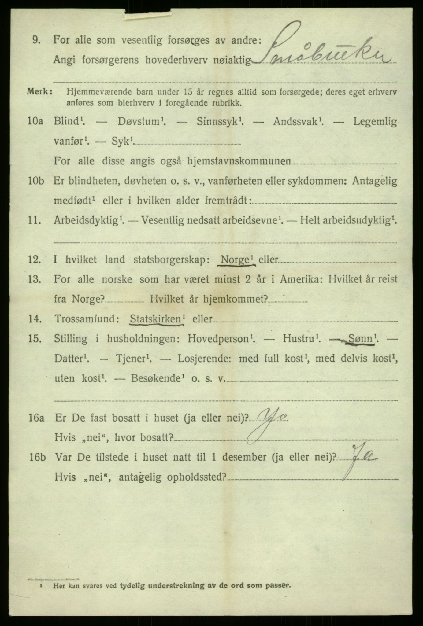 SAB, 1920 census for Masfjorden, 1920, p. 4770