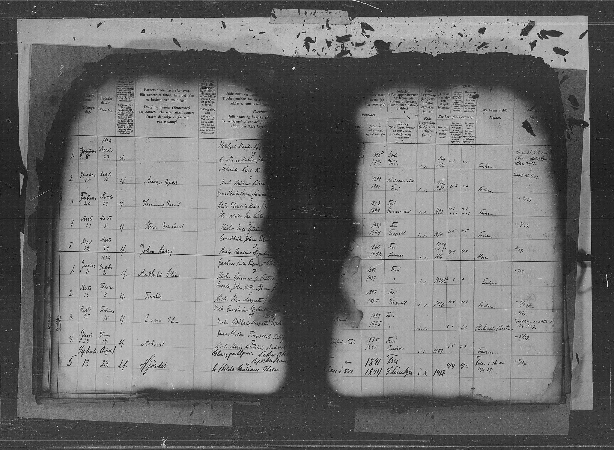 Kristiansund sokneprestkontor, AV/SAT-A-1068/1/II/II4: Birth register no. 34, 1916-1950, p. 37