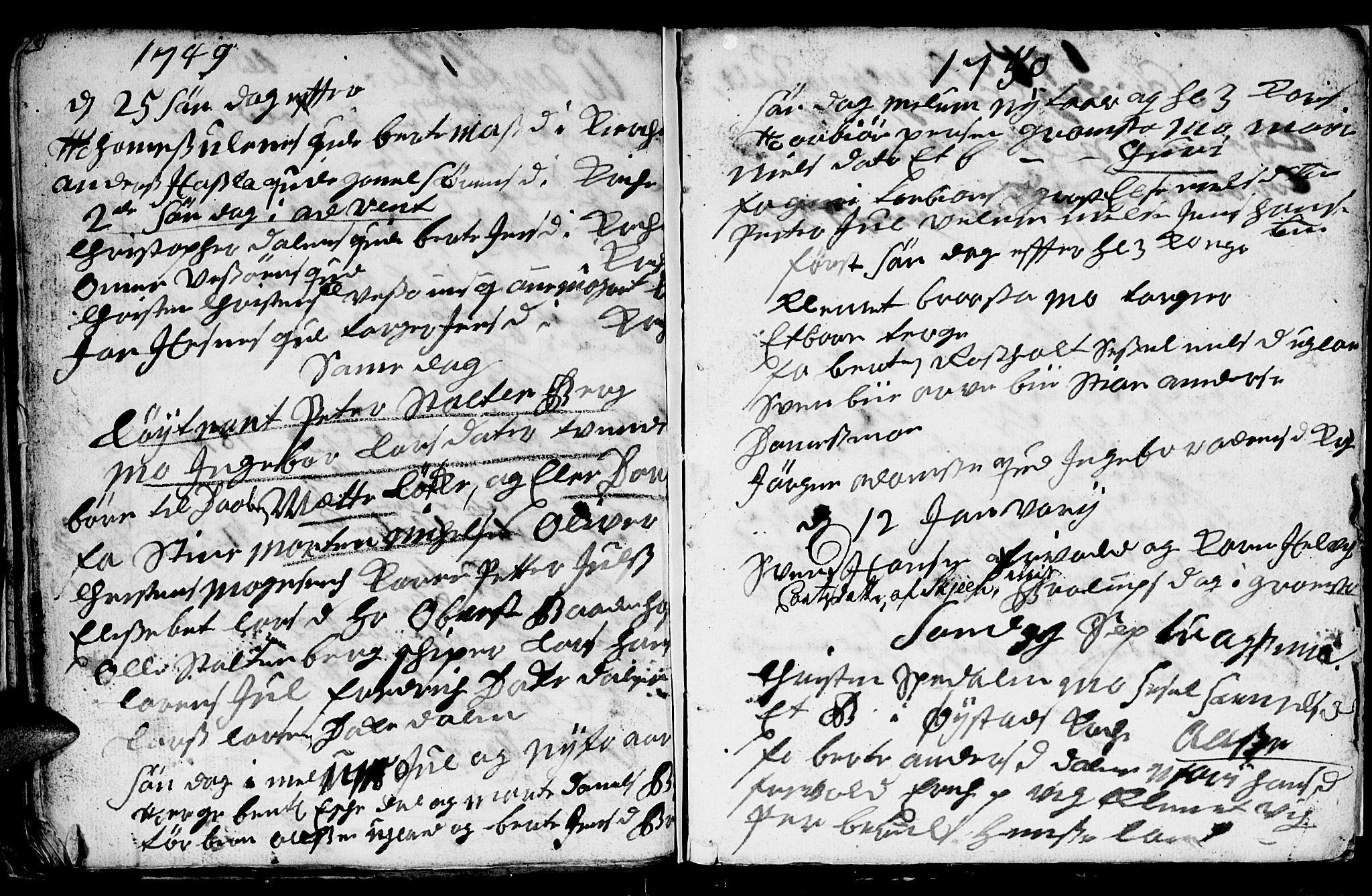 Fjære sokneprestkontor, SAK/1111-0011/F/Fb/L0001: Parish register (copy) no. B 1, 1732-1750, p. 185