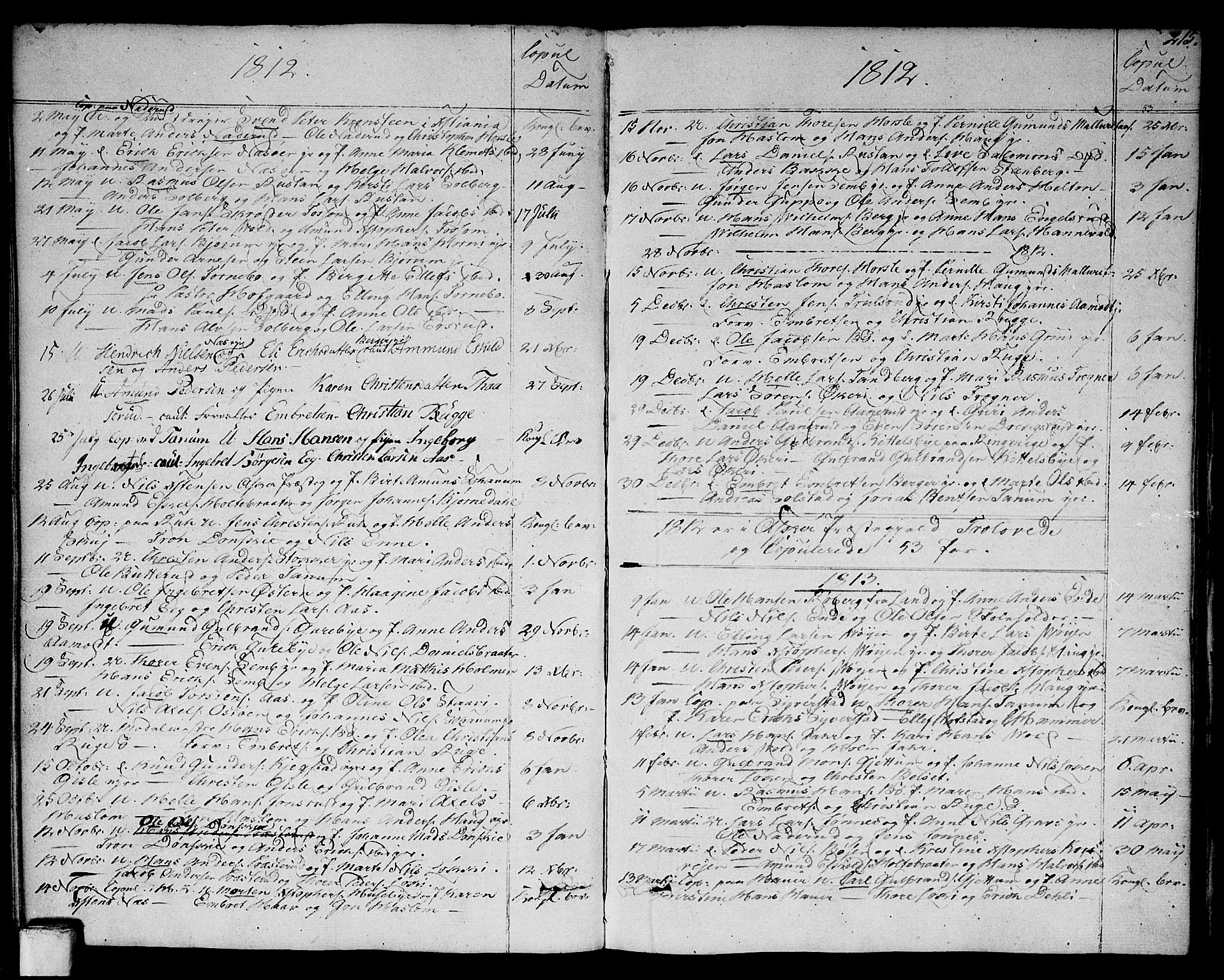 Asker prestekontor Kirkebøker, SAO/A-10256a/F/Fa/L0005: Parish register (official) no. I 5, 1807-1813, p. 215