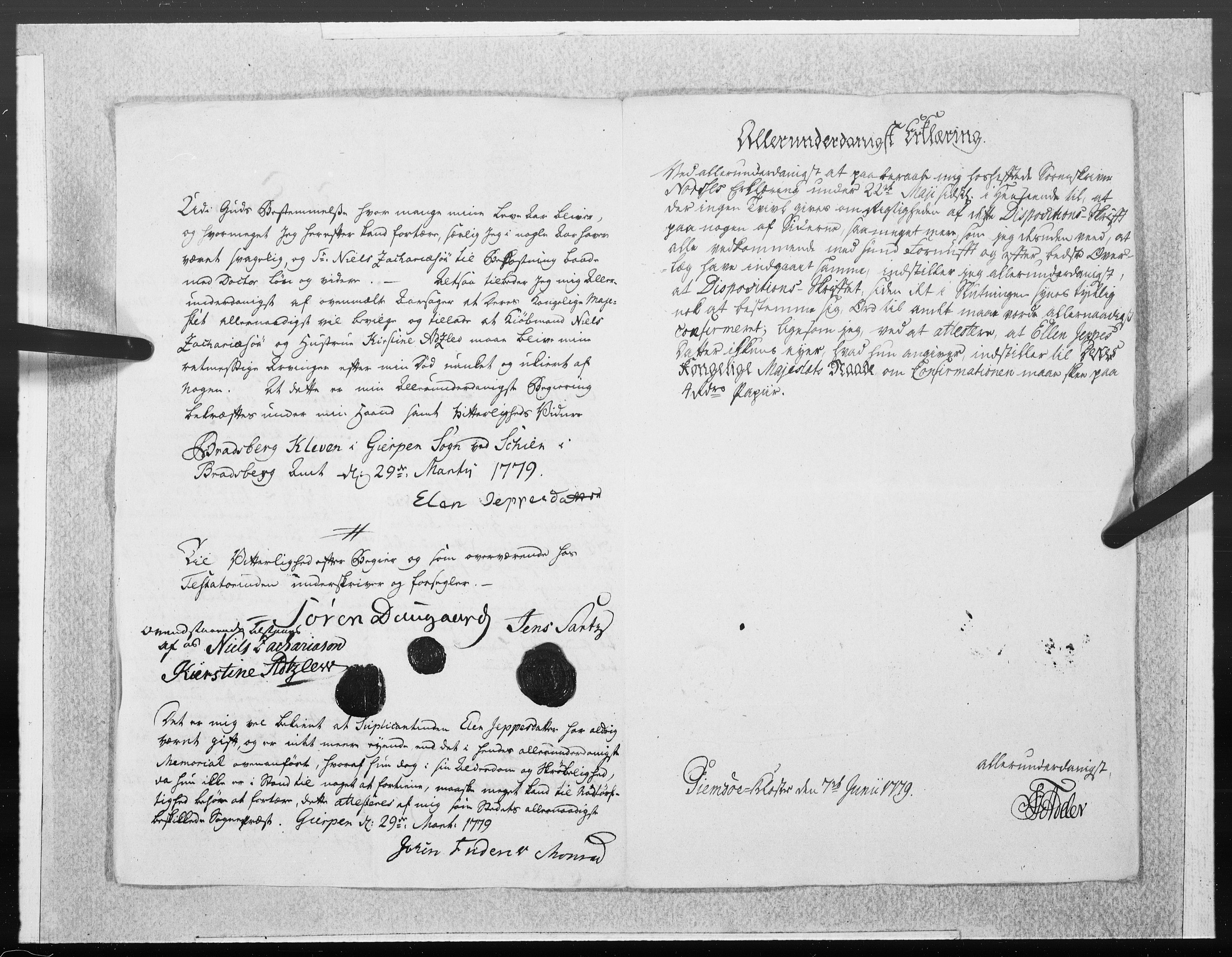 Danske Kanselli 1572-1799, AV/RA-EA-3023/F/Fc/Fcc/Fcca/L0232: Norske innlegg 1572-1799, 1779, p. 5