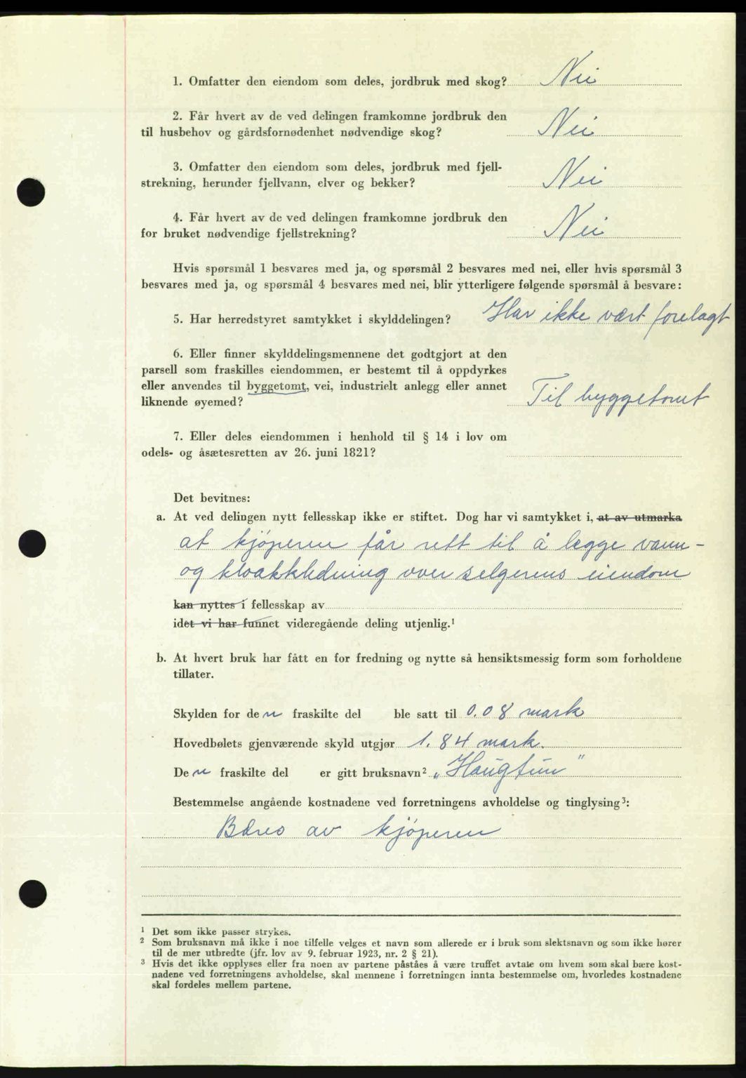 Romsdal sorenskriveri, AV/SAT-A-4149/1/2/2C: Mortgage book no. A24, 1947-1947, Diary no: : 2749/1947