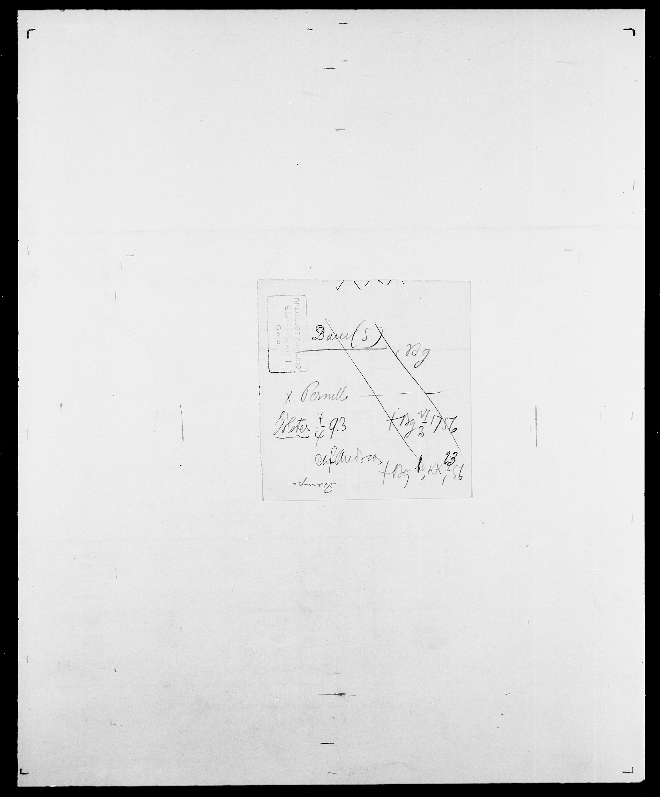 Delgobe, Charles Antoine - samling, AV/SAO-PAO-0038/D/Da/L0009: Dahl - v. Düren, p. 272