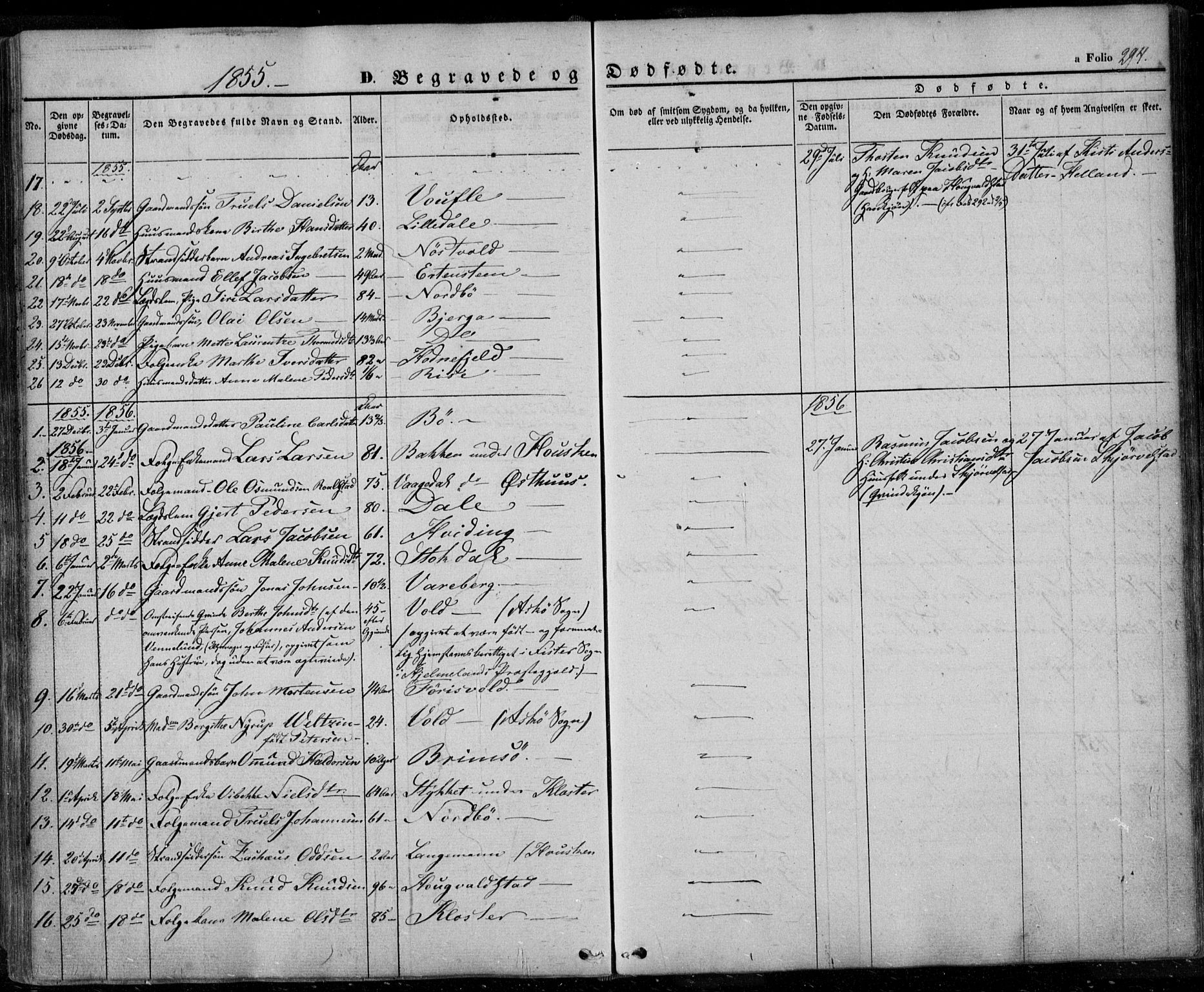 Rennesøy sokneprestkontor, SAST/A -101827/H/Ha/Haa/L0005: Parish register (official) no. A 5, 1838-1859, p. 294