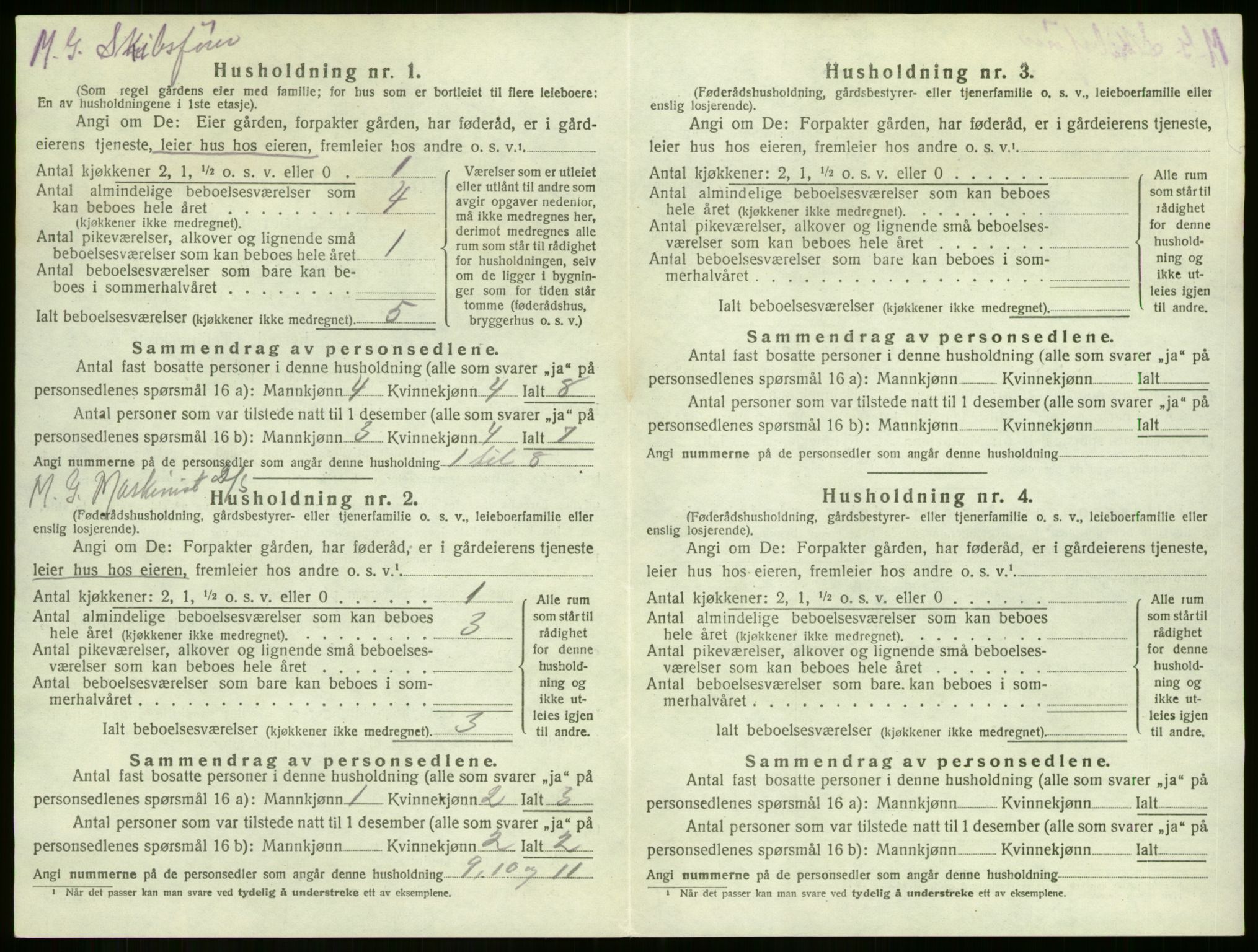 SAKO, 1920 census for Sem, 1920, p. 2531