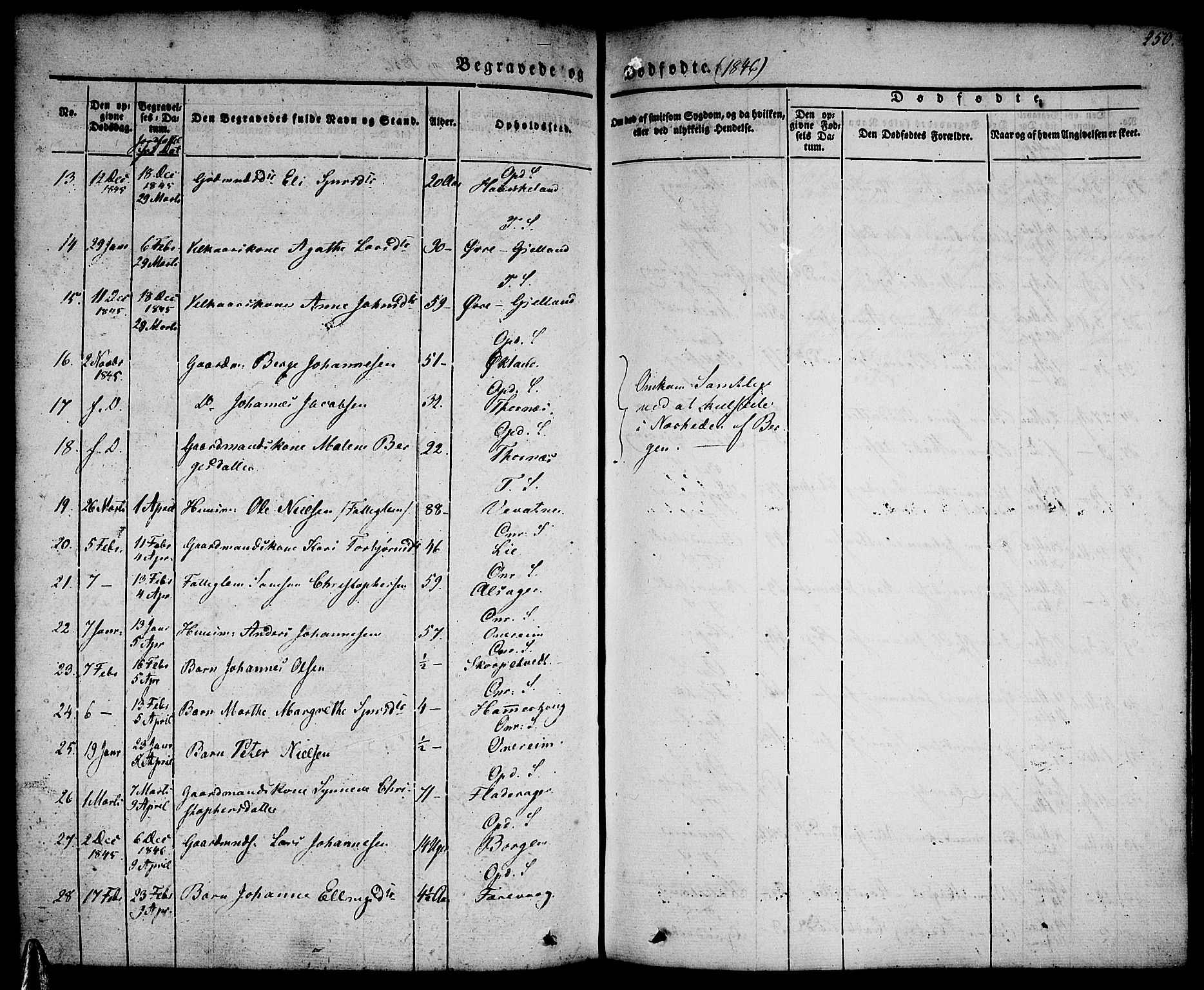 Tysnes sokneprestembete, AV/SAB-A-78601/H/Haa: Parish register (official) no. A 9, 1837-1848, p. 250