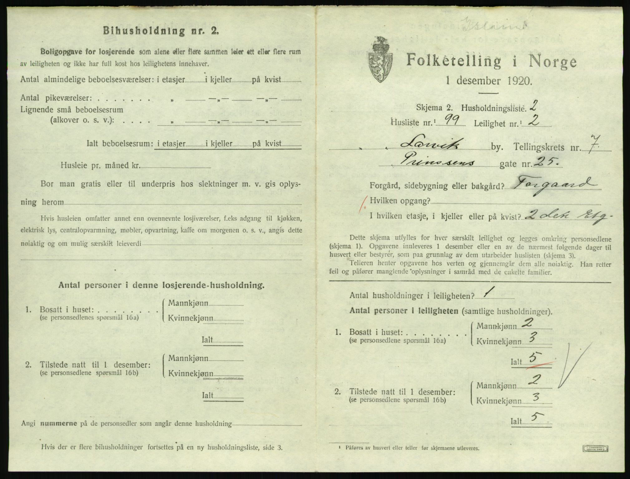 SAKO, 1920 census for Larvik, 1920, p. 6386