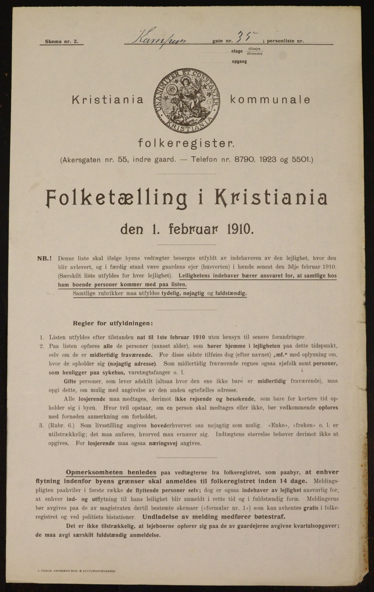 OBA, Municipal Census 1910 for Kristiania, 1910, p. 46633