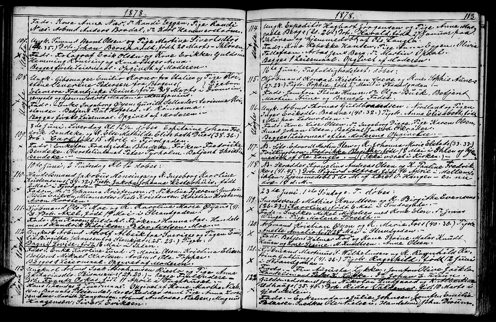 Ministerialprotokoller, klokkerbøker og fødselsregistre - Sør-Trøndelag, AV/SAT-A-1456/602/L0142: Parish register (copy) no. 602C10, 1872-1894, p. 113