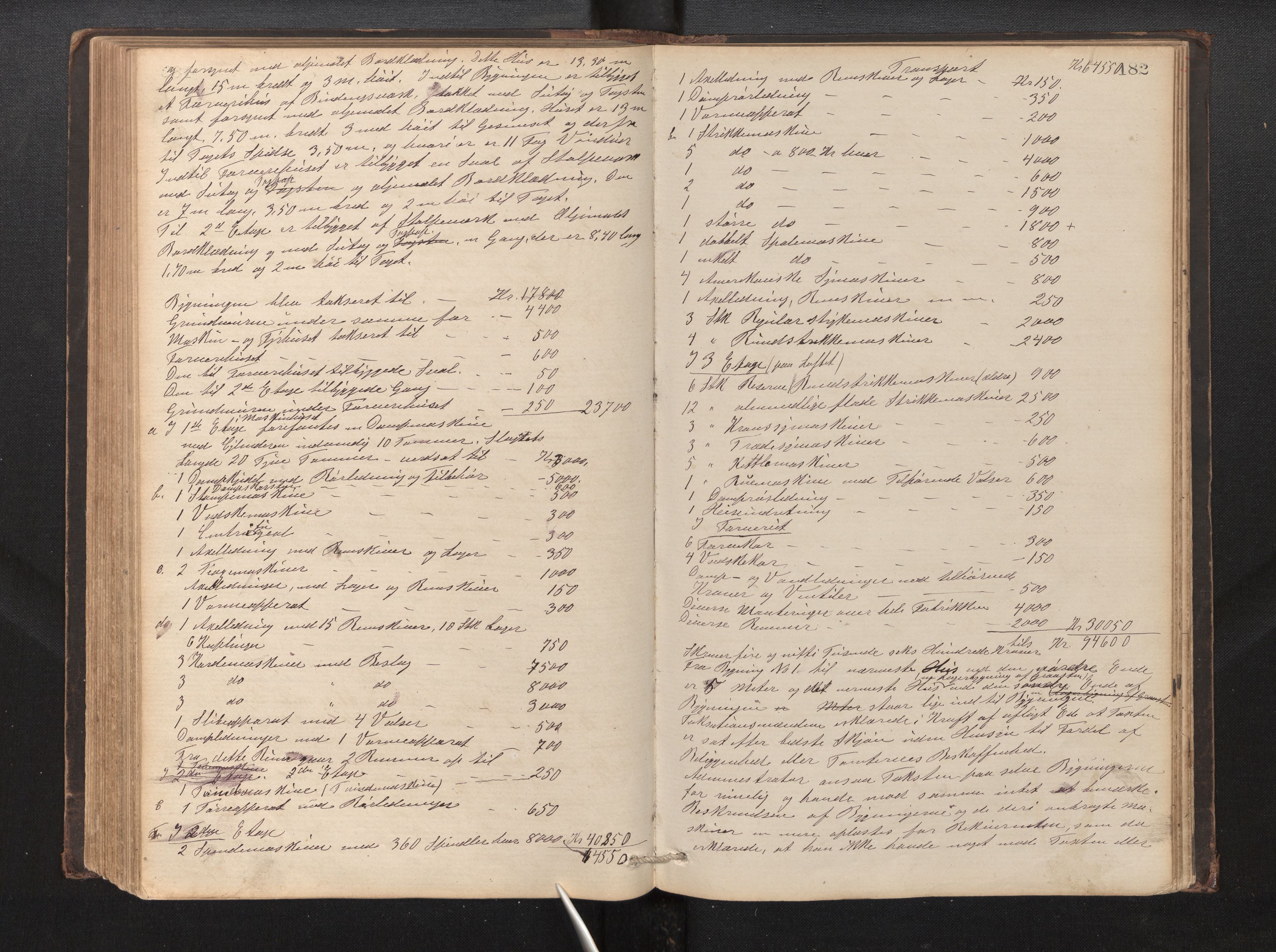 Lensmannen i Hamre, AV/SAB-A-32601/0012/L0002: Branntakstprotokoll, 1872-1907, p. 181b-182a