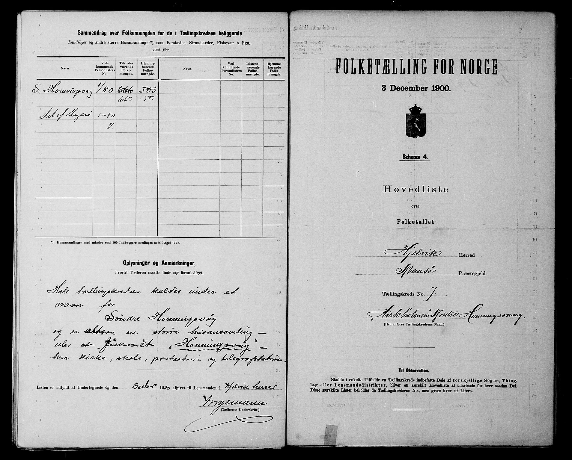 SATØ, 1900 census for Kjelvik, 1900, p. 16