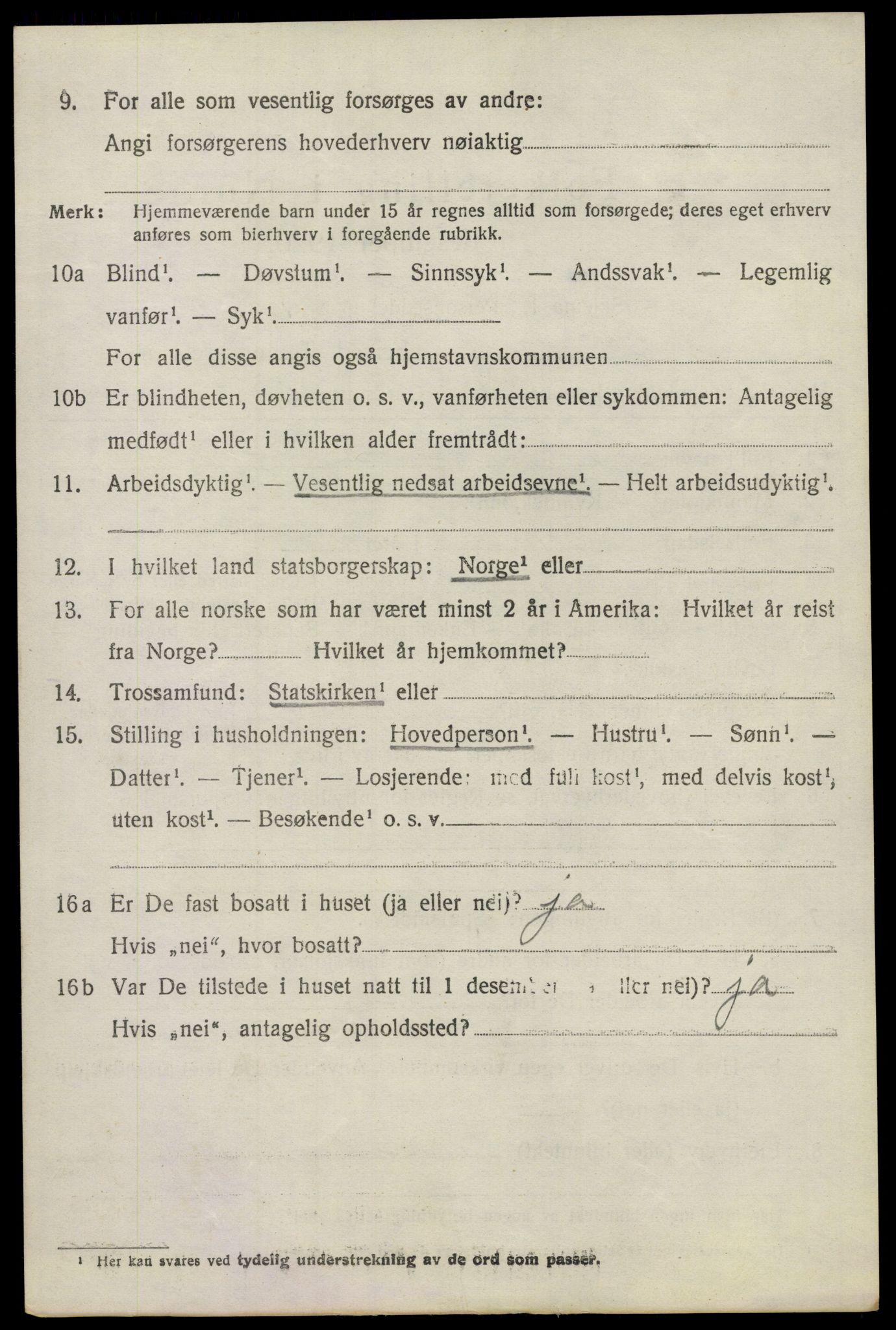 SAO, 1920 census for Skedsmo, 1920, p. 2536