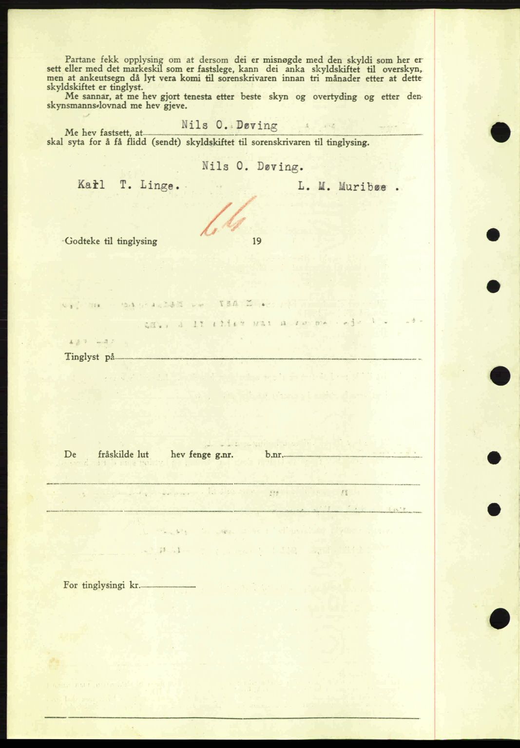 Nordre Sunnmøre sorenskriveri, AV/SAT-A-0006/1/2/2C/2Ca: Mortgage book no. A17, 1943-1944, Diary no: : 614/1944