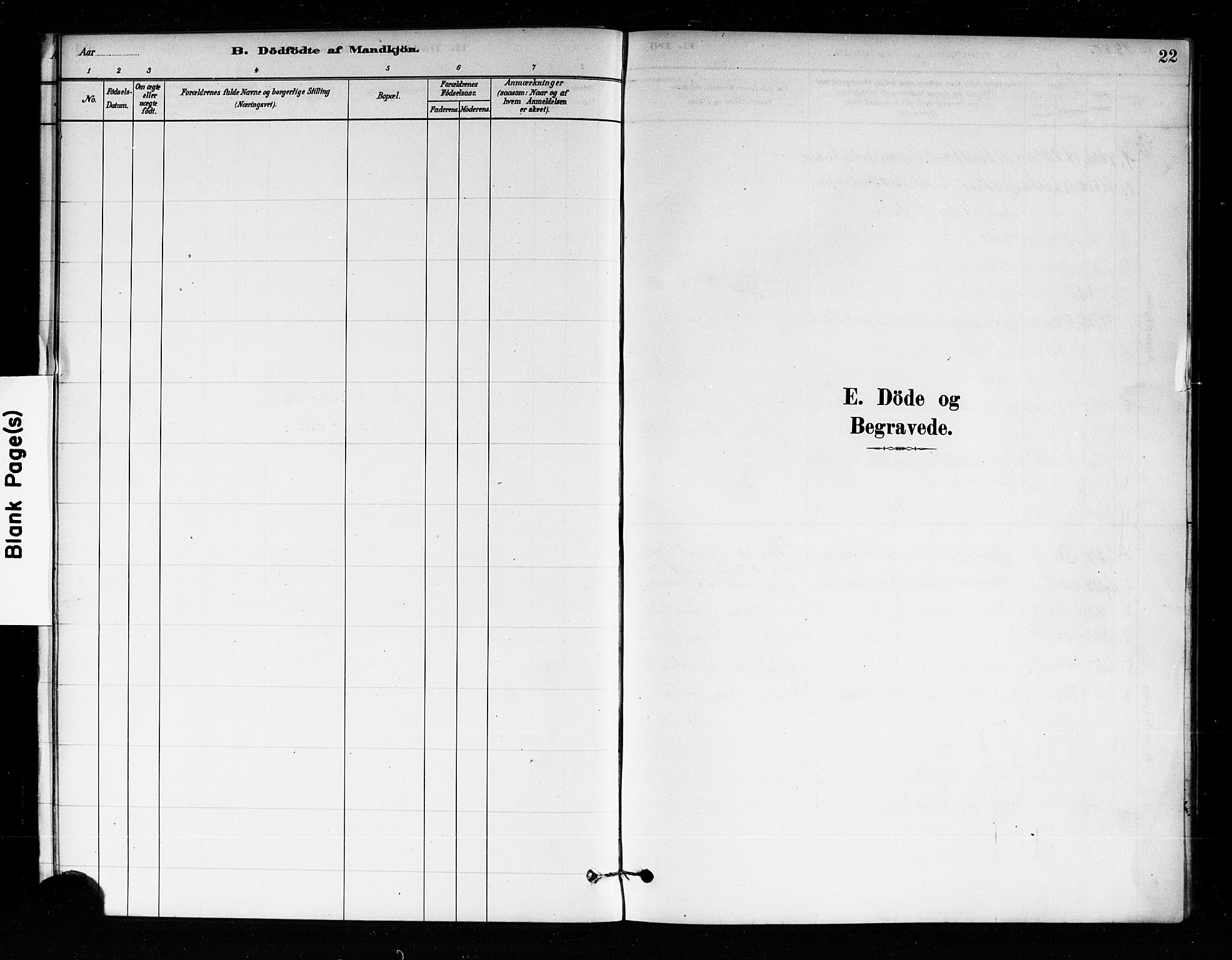 Uranienborg prestekontor Kirkebøker, SAO/A-10877/F/Fa/L0004: Parish register (official) no. 4, 1880-1901, p. 22