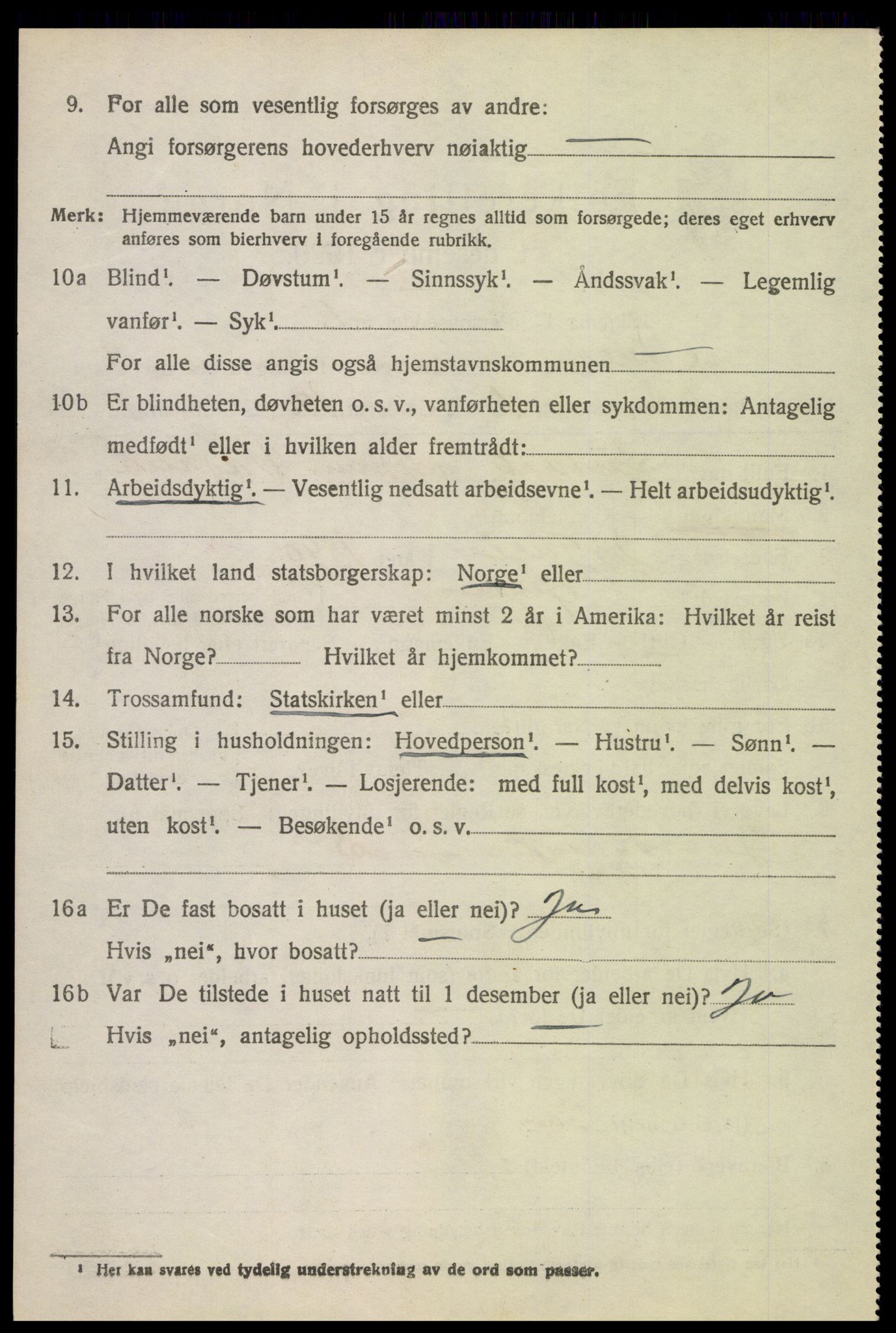 SAH, 1920 census for Øyer, 1920, p. 6711