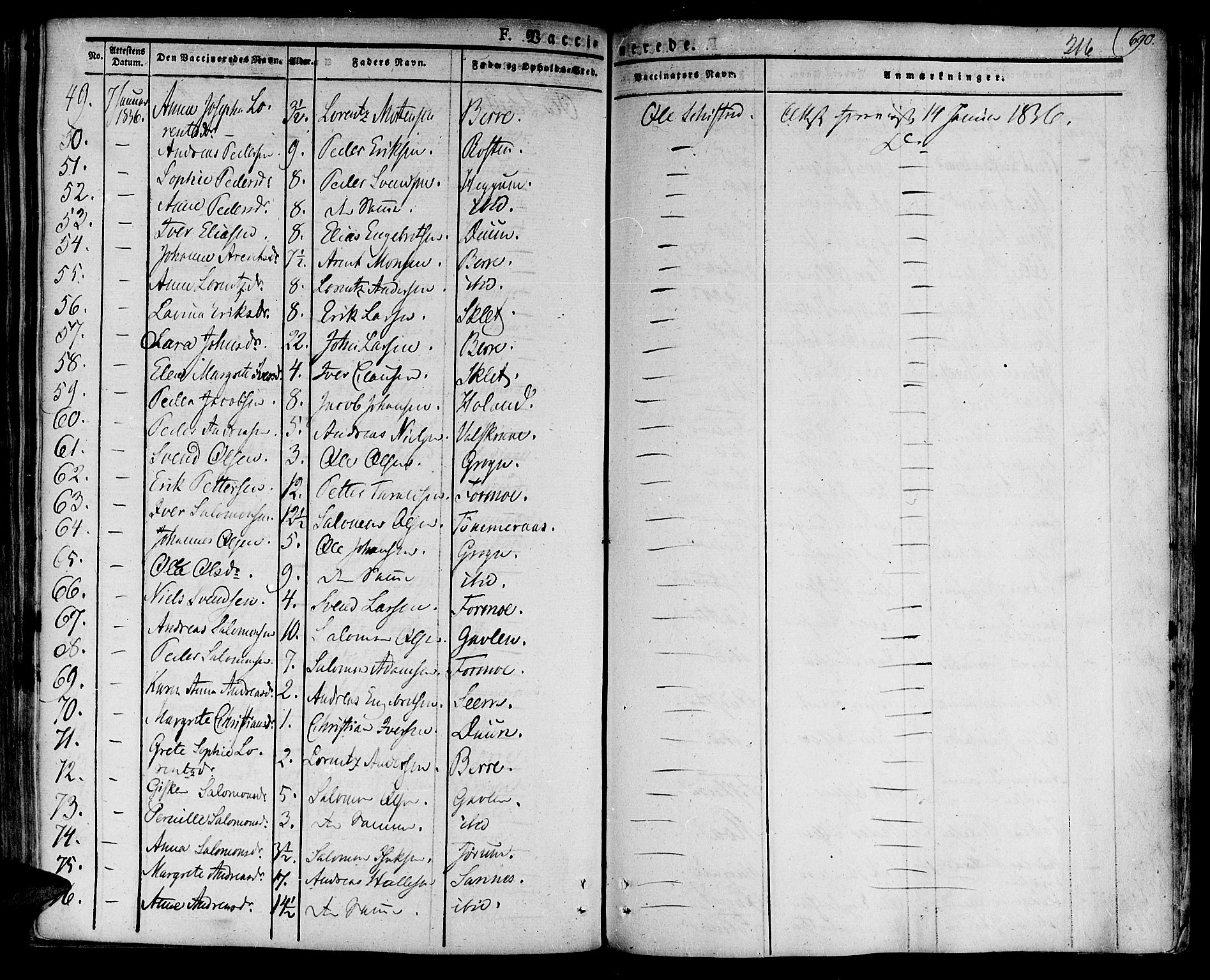 Ministerialprotokoller, klokkerbøker og fødselsregistre - Nord-Trøndelag, AV/SAT-A-1458/758/L0510: Parish register (official) no. 758A01 /1, 1821-1841, p. 216