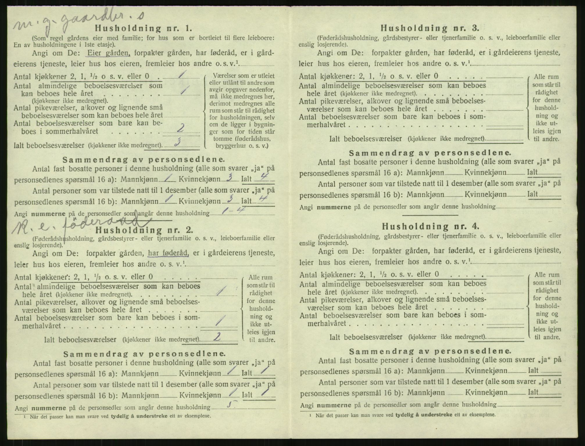 SAT, 1920 census for Sylte, 1920, p. 26