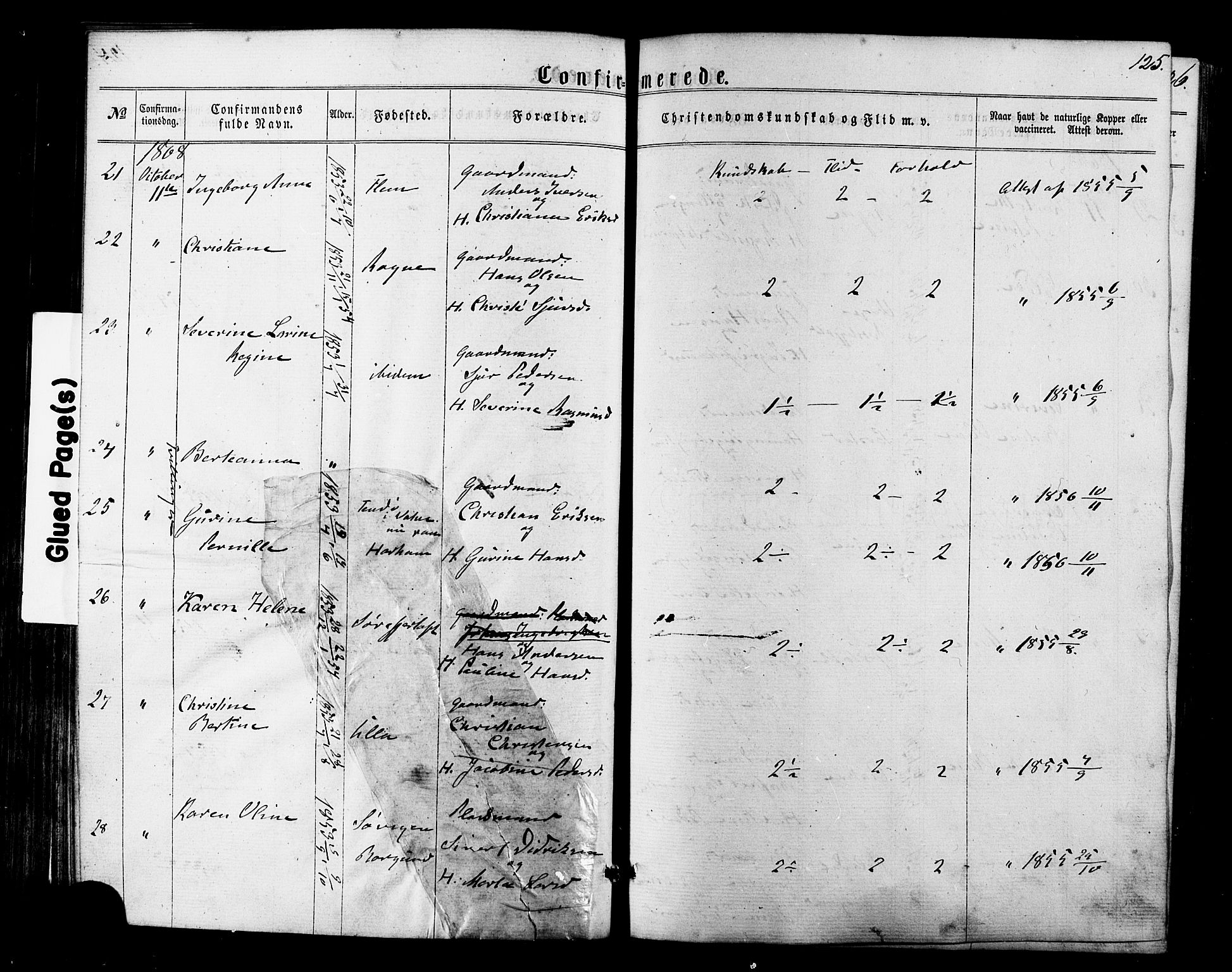 Ministerialprotokoller, klokkerbøker og fødselsregistre - Møre og Romsdal, AV/SAT-A-1454/536/L0498: Parish register (official) no. 536A07, 1862-1875, p. 125