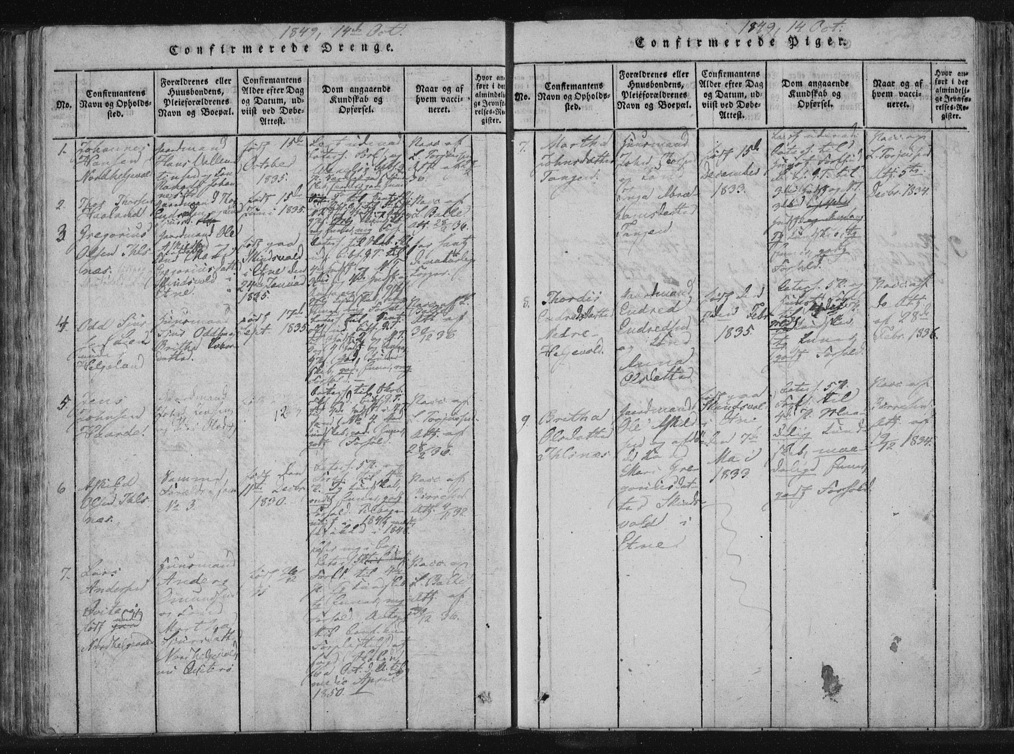 Vikedal sokneprestkontor, AV/SAST-A-101840/01/IV: Parish register (official) no. A 4, 1816-1850