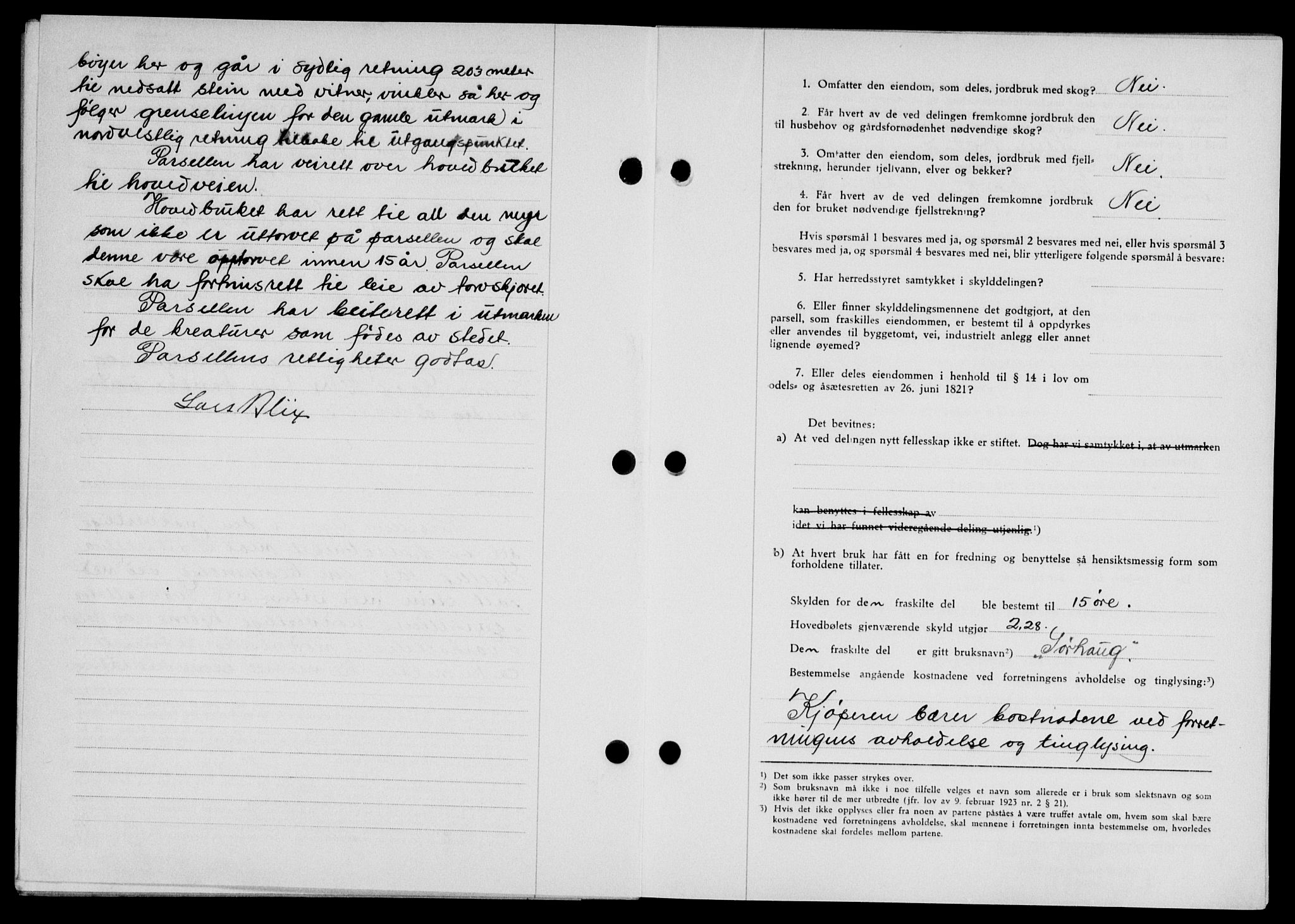Lofoten sorenskriveri, SAT/A-0017/1/2/2C/L0012a: Mortgage book no. 12a, 1943-1944, Diary no: : 670/1944