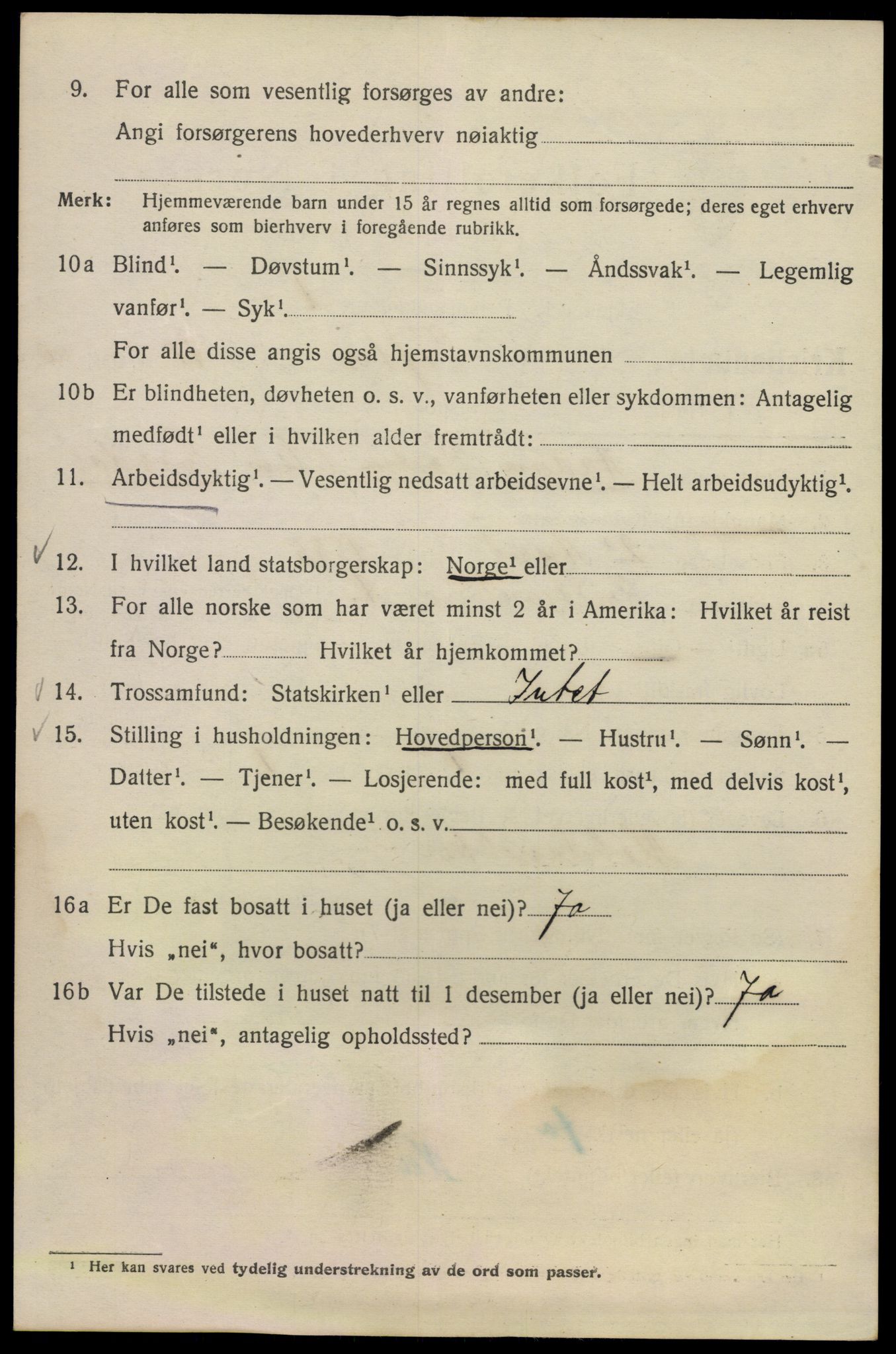 SAO, 1920 census for Kristiania, 1920, p. 585052