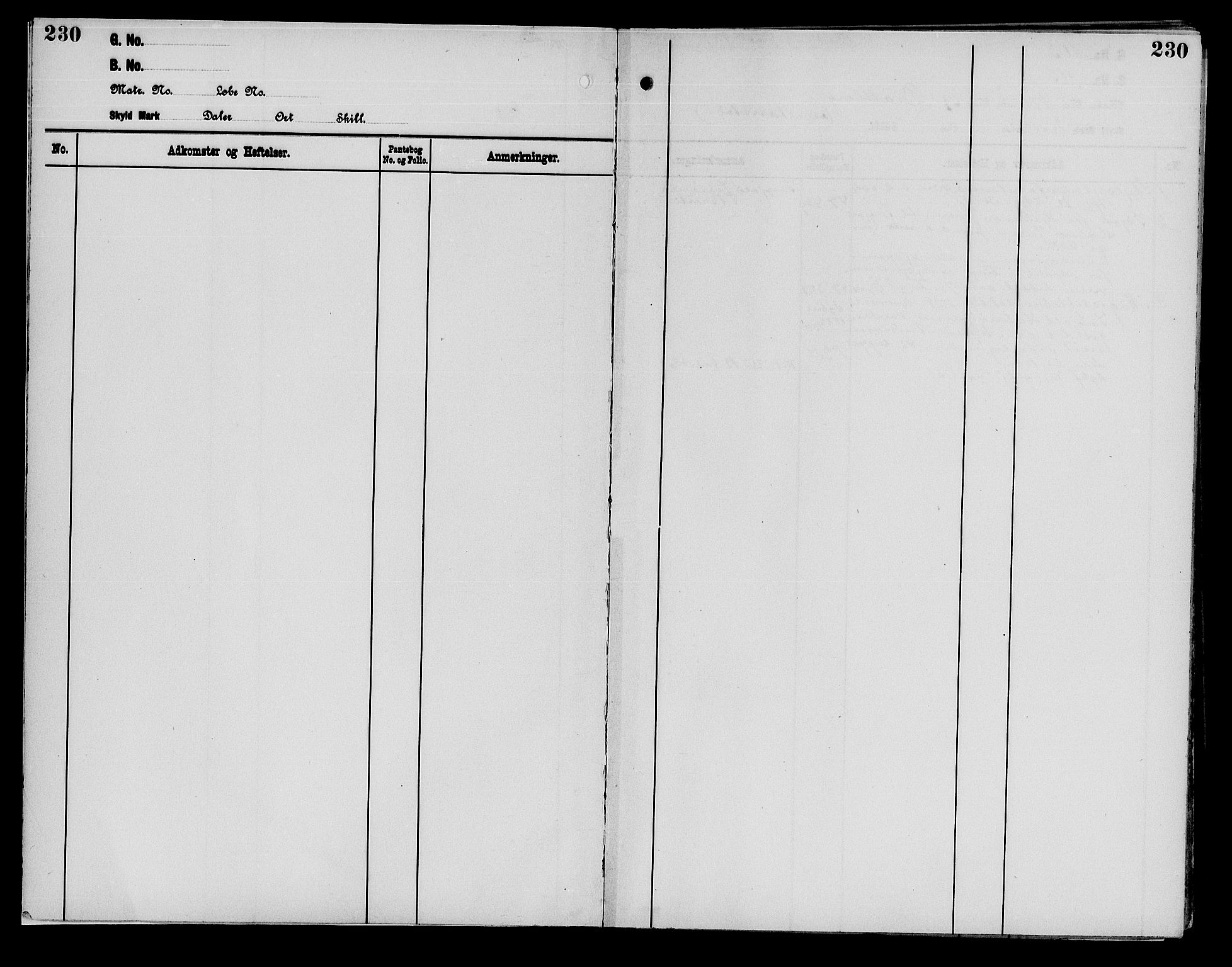 Senja sorenskriveri 1855-, SATØ/S-0048/1/H/Hb/L0025: Mortgage register no. 25, p. 230