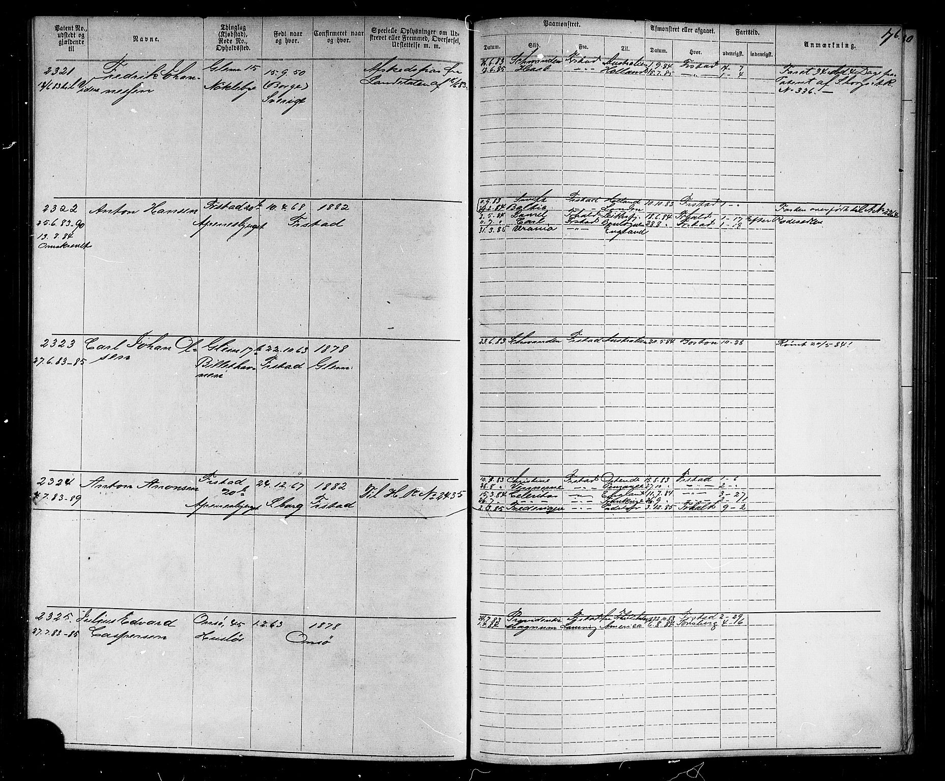 Fredrikstad mønstringskontor, AV/SAO-A-10569b/F/Fc/Fca/L0004: Annotasjonsrulle, 1885-1893, p. 180