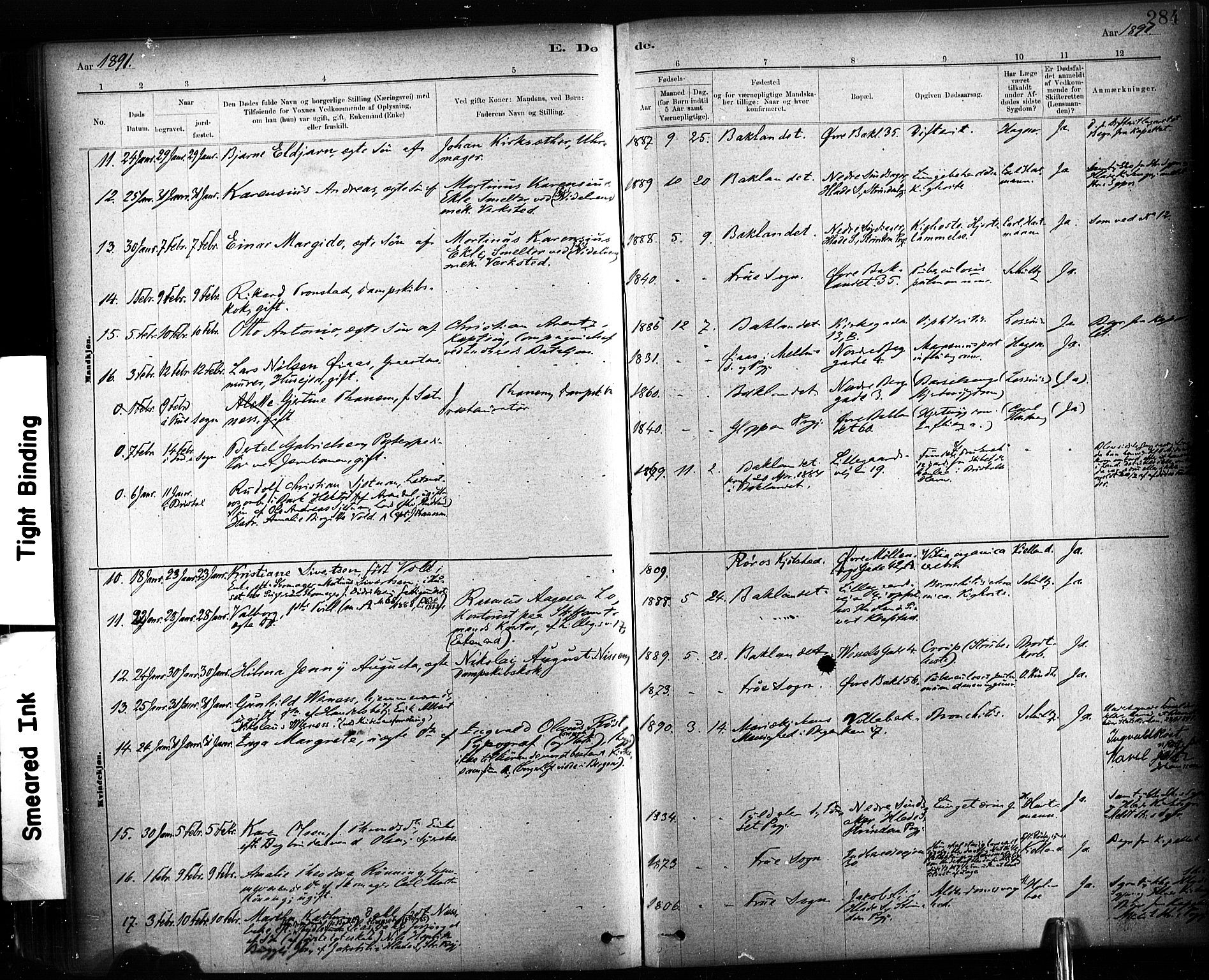 Ministerialprotokoller, klokkerbøker og fødselsregistre - Sør-Trøndelag, SAT/A-1456/604/L0189: Parish register (official) no. 604A10, 1878-1892, p. 284