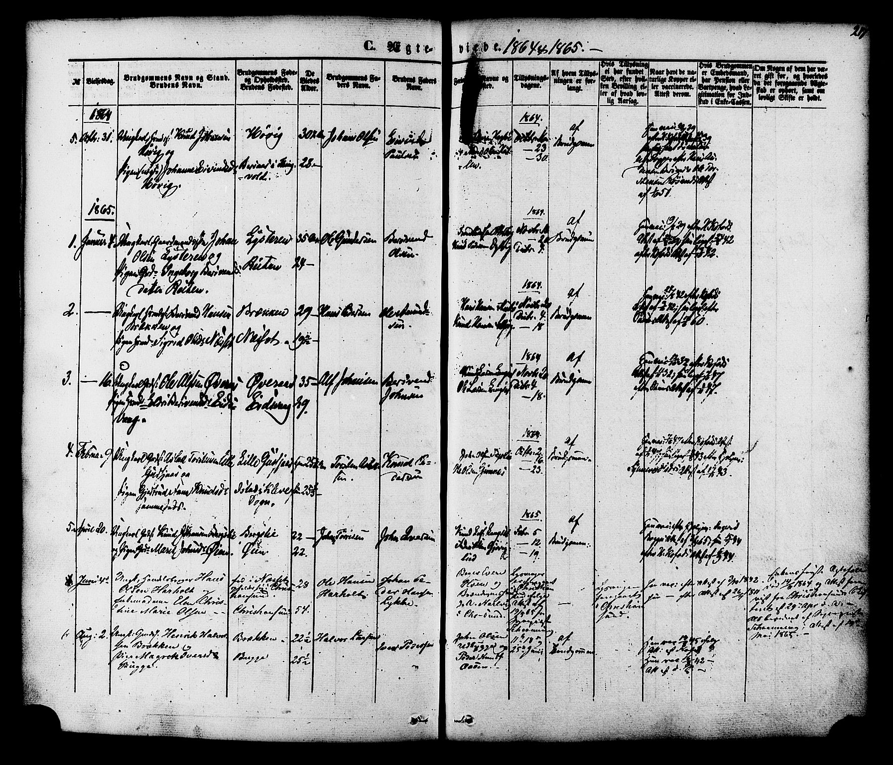 Ministerialprotokoller, klokkerbøker og fødselsregistre - Møre og Romsdal, SAT/A-1454/551/L0625: Parish register (official) no. 551A05, 1846-1879, p. 217