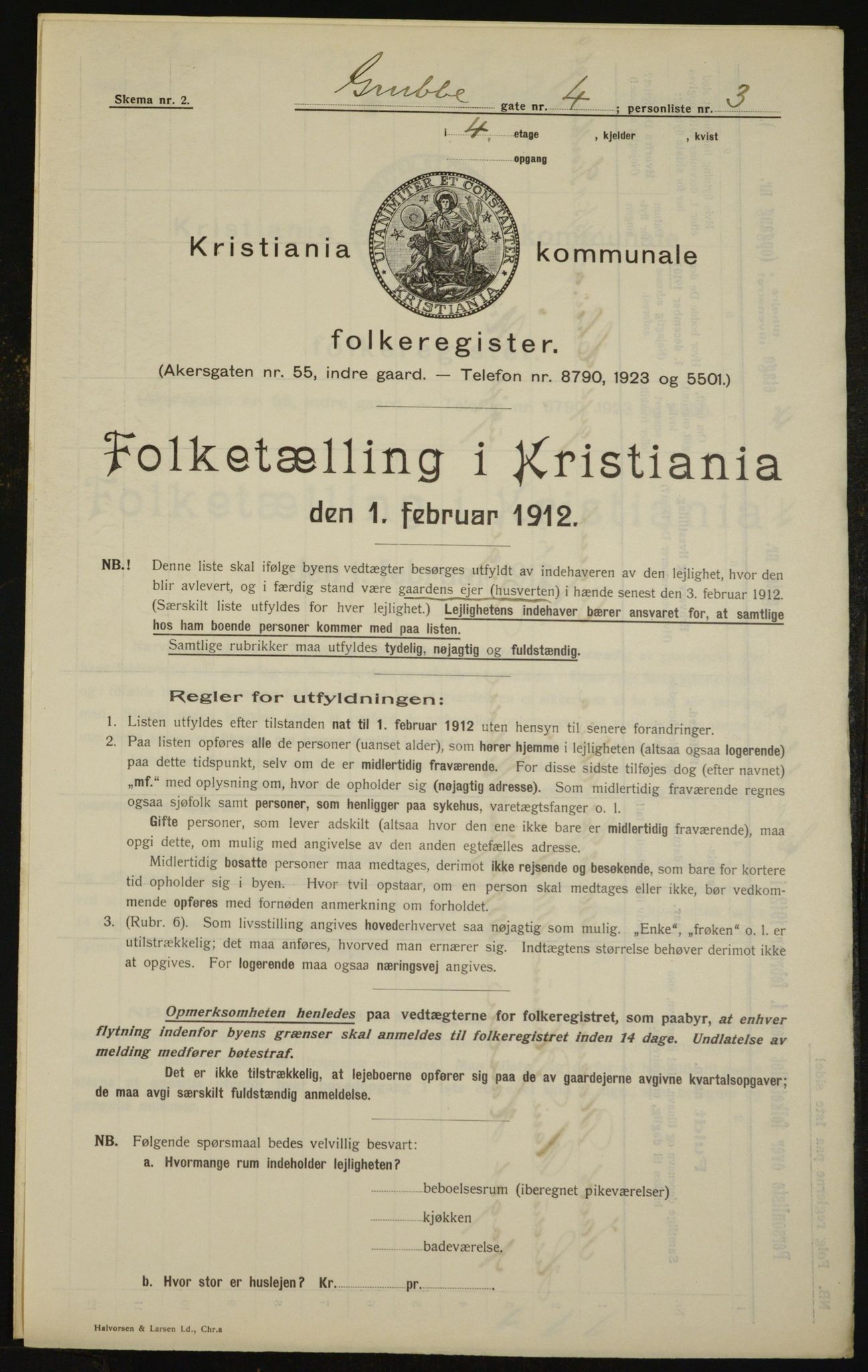 OBA, Municipal Census 1912 for Kristiania, 1912, p. 30042