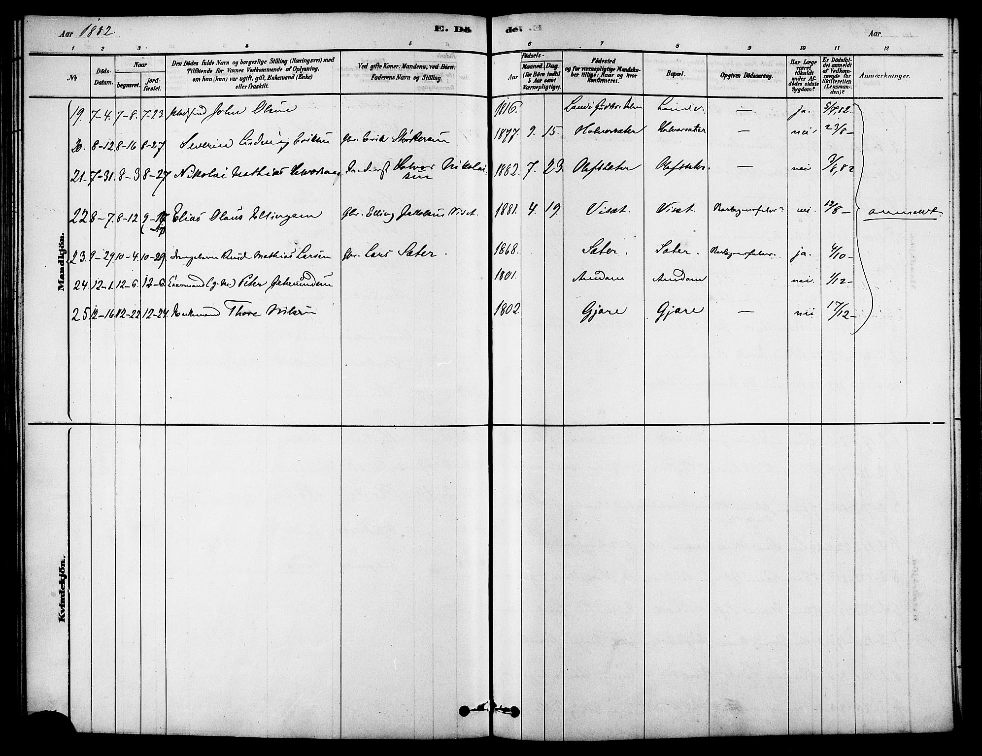 Ministerialprotokoller, klokkerbøker og fødselsregistre - Møre og Romsdal, AV/SAT-A-1454/522/L0315: Parish register (official) no. 522A10, 1878-1890