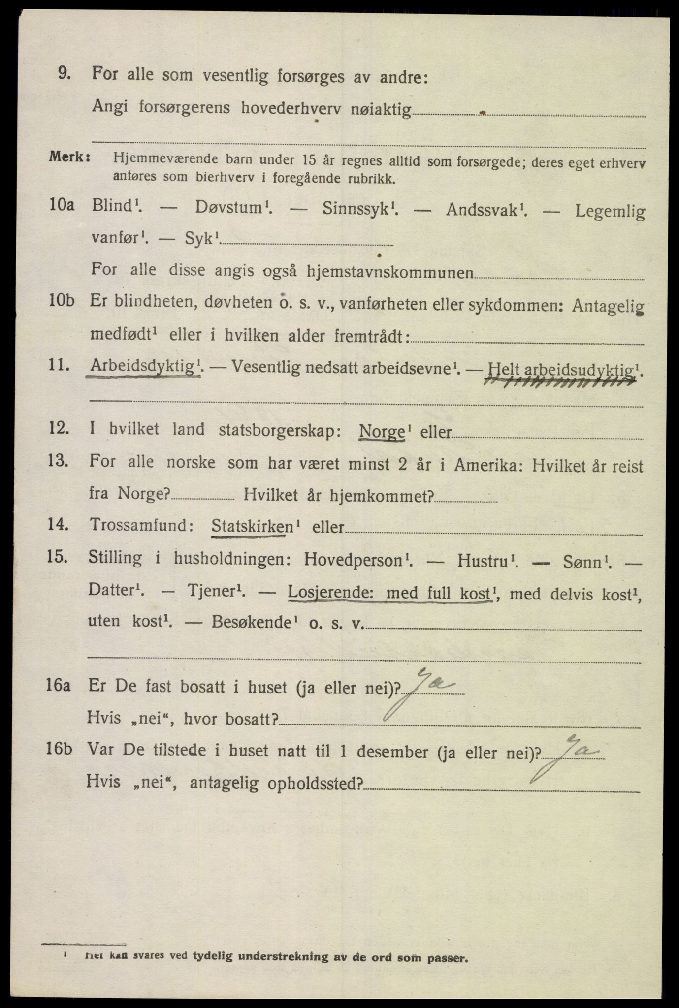 SAK, 1920 census for Laudal, 1920, p. 397