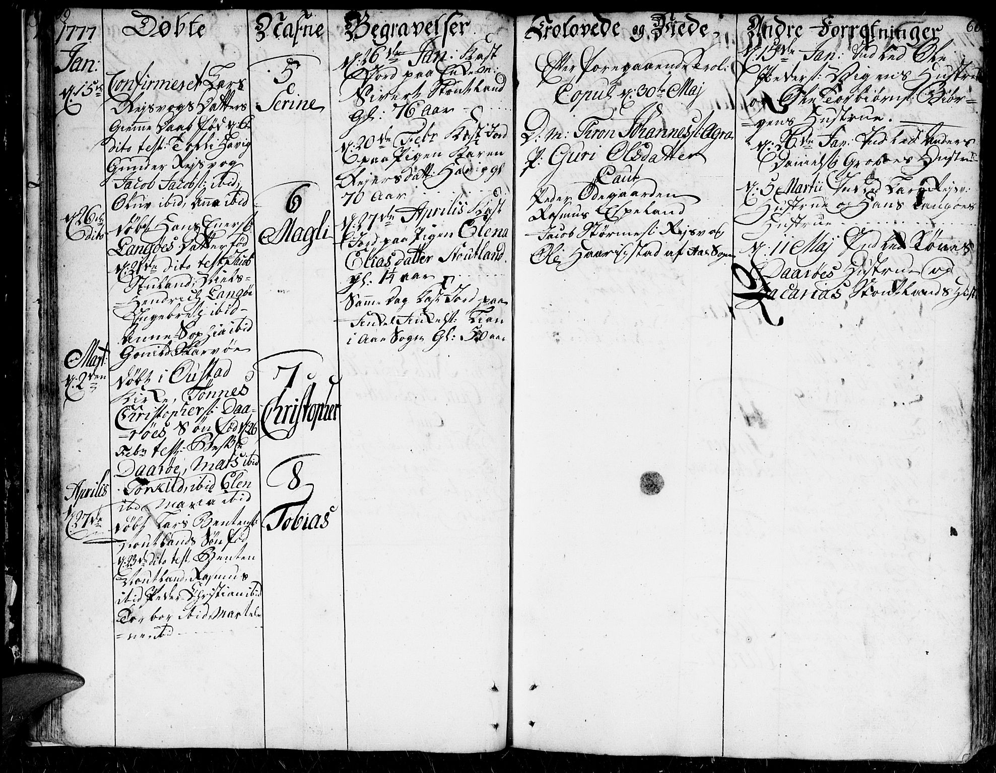 Herad sokneprestkontor, AV/SAK-1111-0018/F/Fa/Faa/L0001: Parish register (official) no. A 1 /2, 1768-1797, p. 59-60