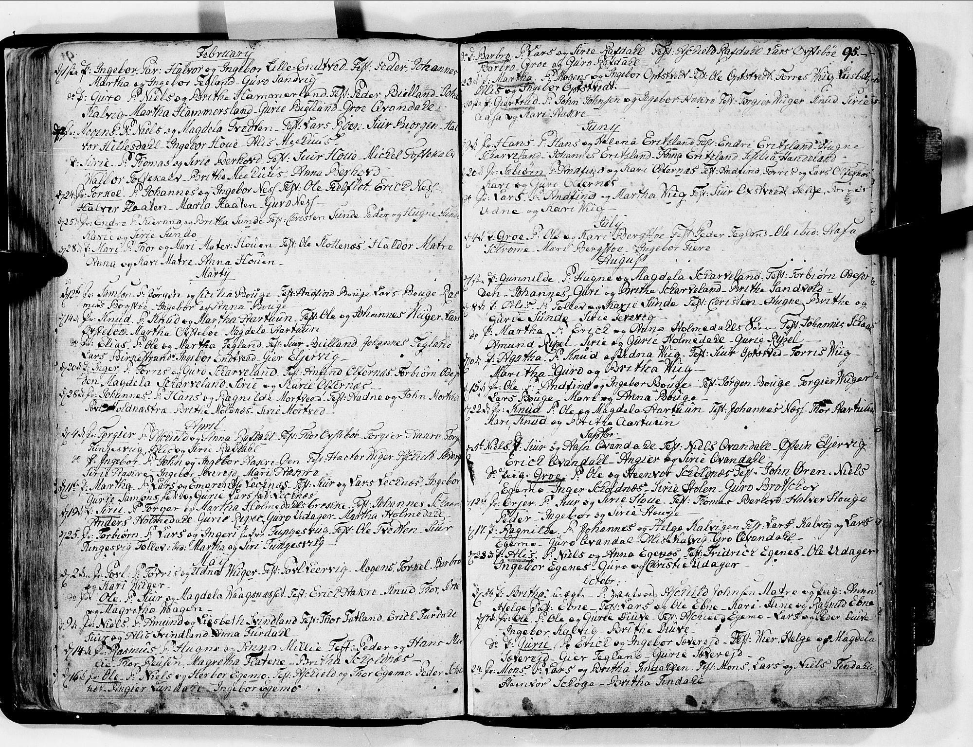 Skånevik sokneprestembete, AV/SAB-A-77801/H/Haa: Parish register (official) no. A 2, 1790-1824, p. 95