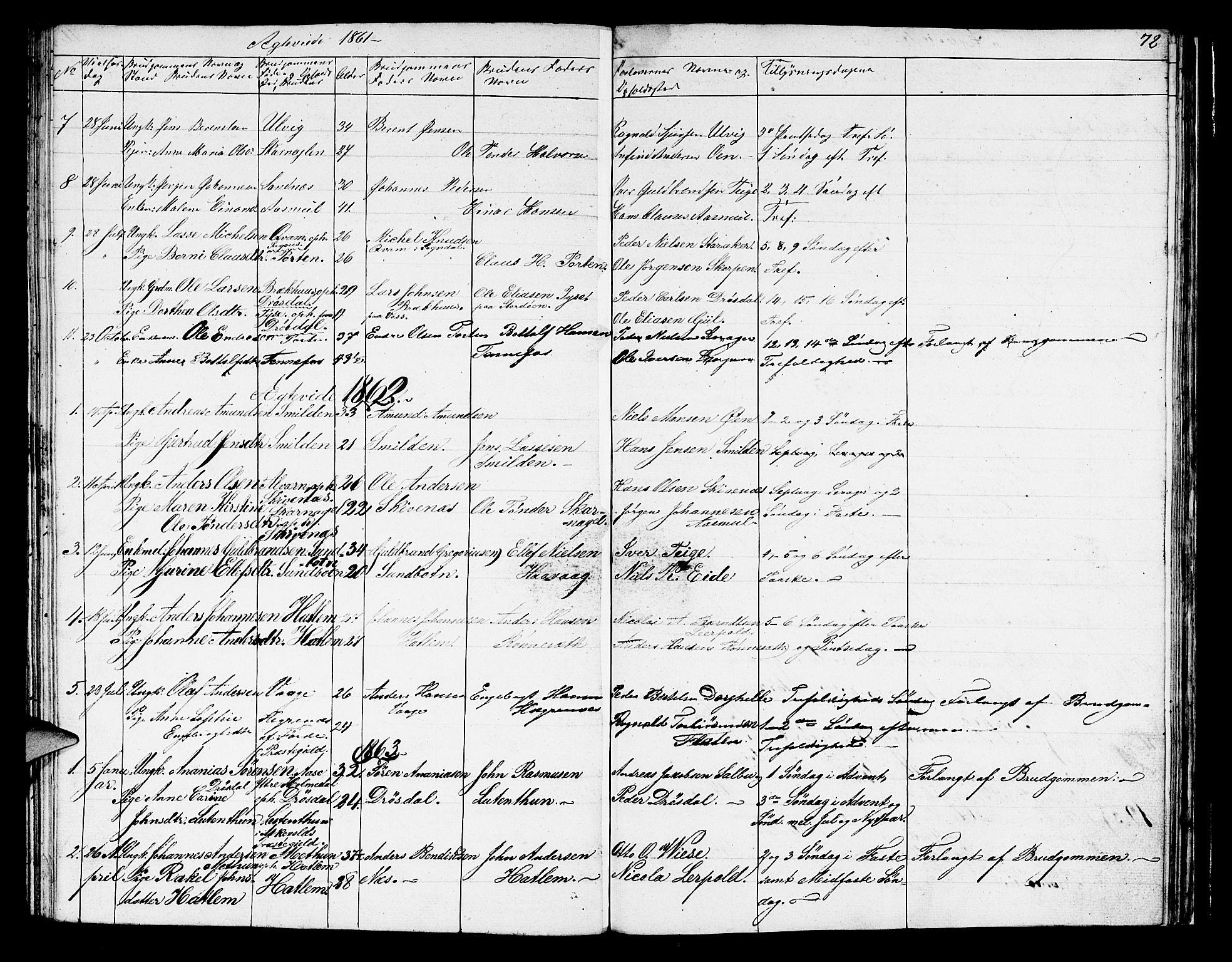 Hyllestad sokneprestembete, AV/SAB-A-80401: Parish register (copy) no. C 1, 1853-1873, p. 72