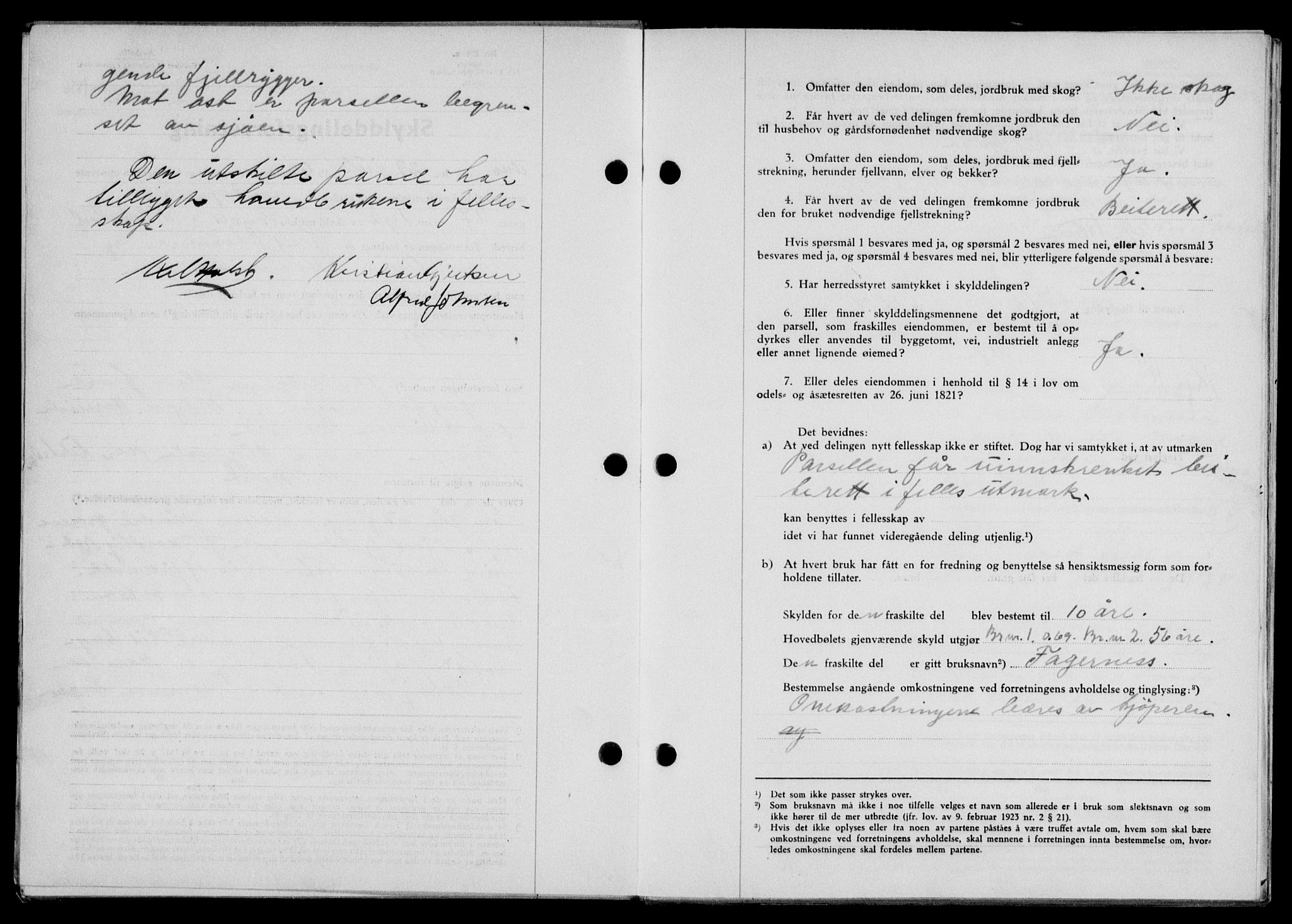 Lofoten sorenskriveri, SAT/A-0017/1/2/2C/L0010a: Mortgage book no. 10a, 1942-1943, Diary no: : 1556/1942