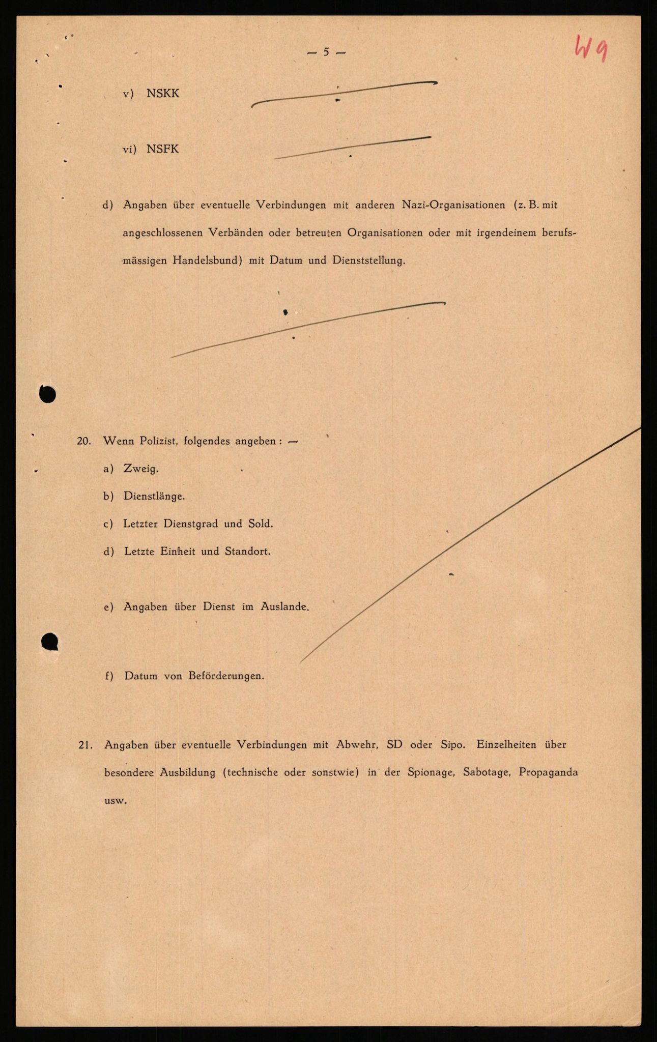 Forsvaret, Forsvarets overkommando II, AV/RA-RAFA-3915/D/Db/L0034: CI Questionaires. Tyske okkupasjonsstyrker i Norge. Tyskere., 1945-1946, p. 441