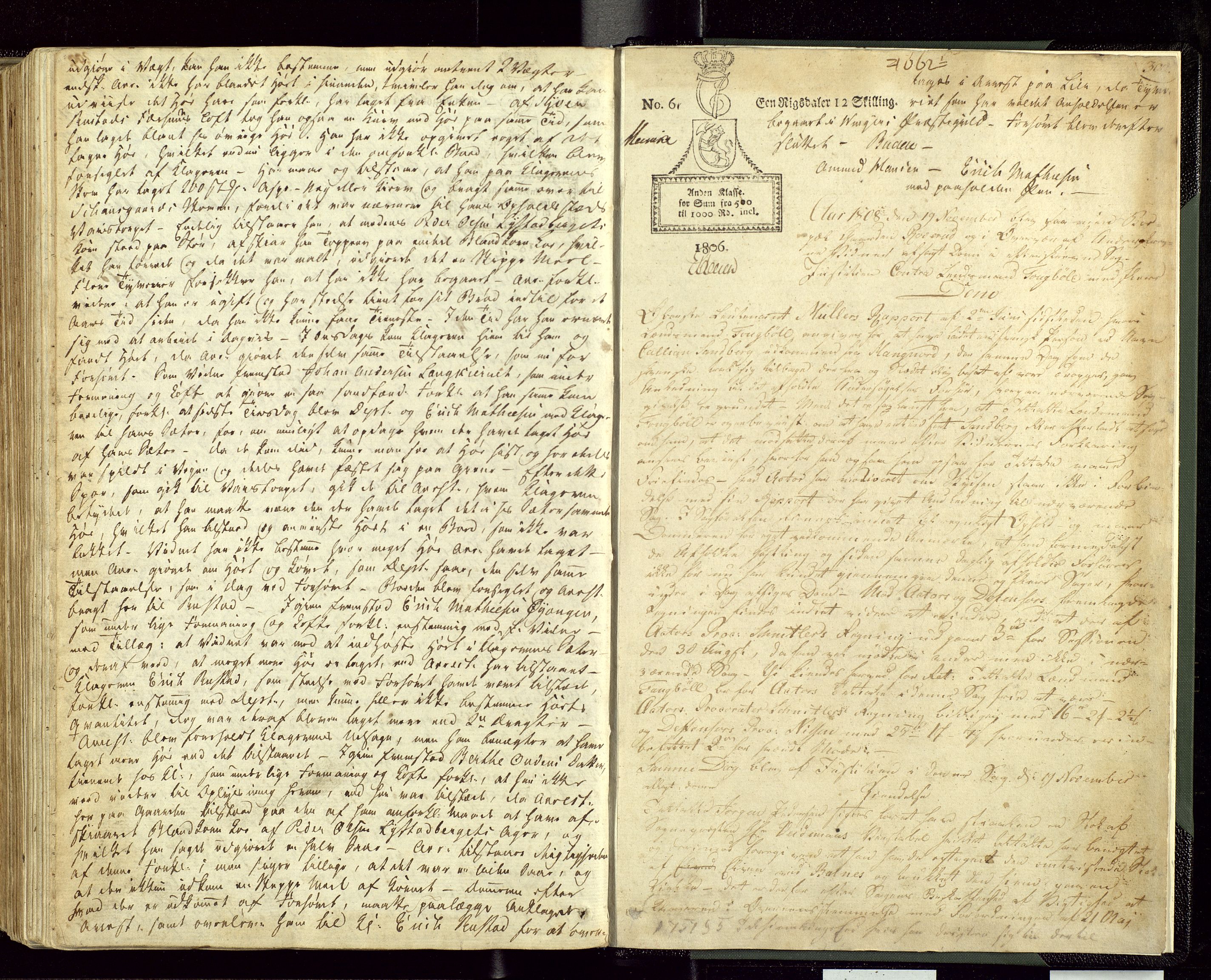 Solør og Odalen sorenskriveri, AV/SAH-TING-026/G/Gc/Gca/L0009: Justis- og politisaker, 1804-1808, p. 300
