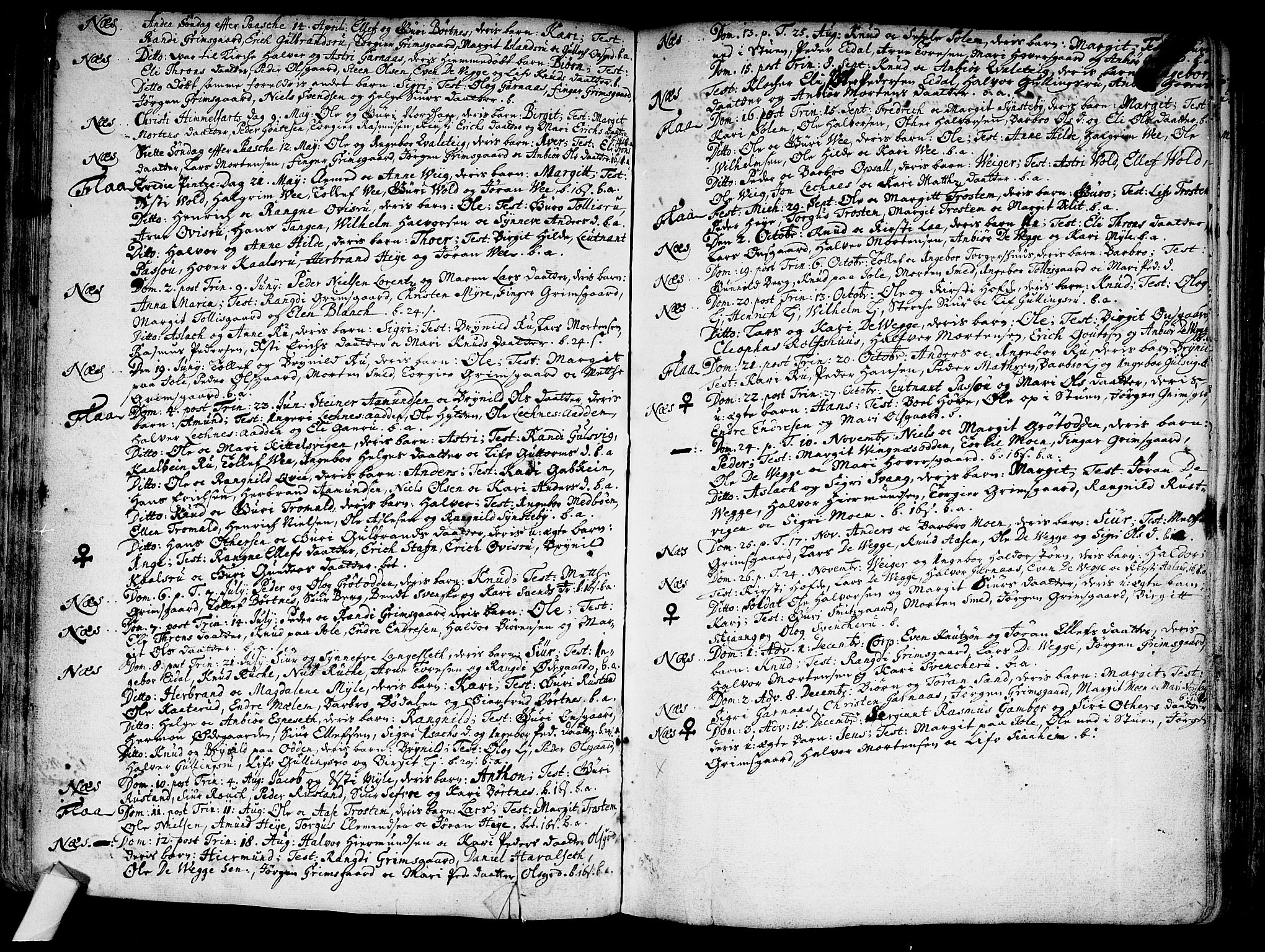 Nes kirkebøker, AV/SAKO-A-236/F/Fa/L0002: Parish register (official) no. 2, 1707-1759, p. 57