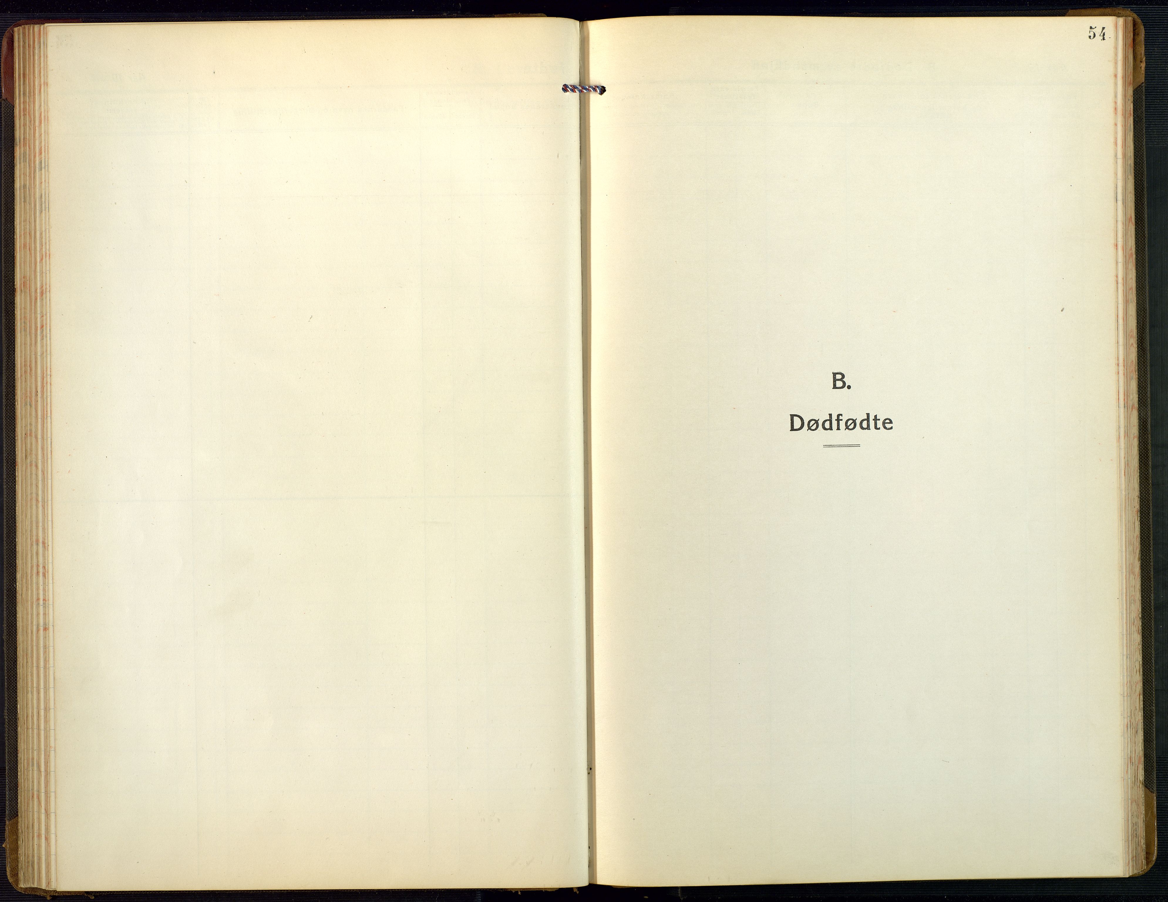 Bygland sokneprestkontor, SAK/1111-0006/F/Fb/Fbb/L0005: Parish register (copy) no. B 5, 1920-1955, p. 54