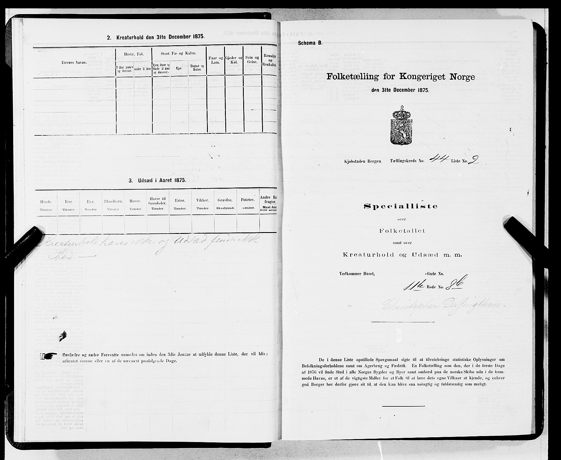 SAB, 1875 census for 1301 Bergen, 1875, p. 2281