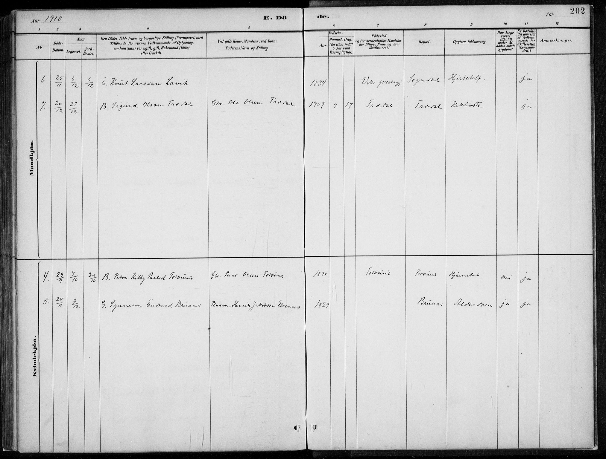 Lavik sokneprestembete, AV/SAB-A-80901: Parish register (copy) no. A 2, 1882-1910, p. 202