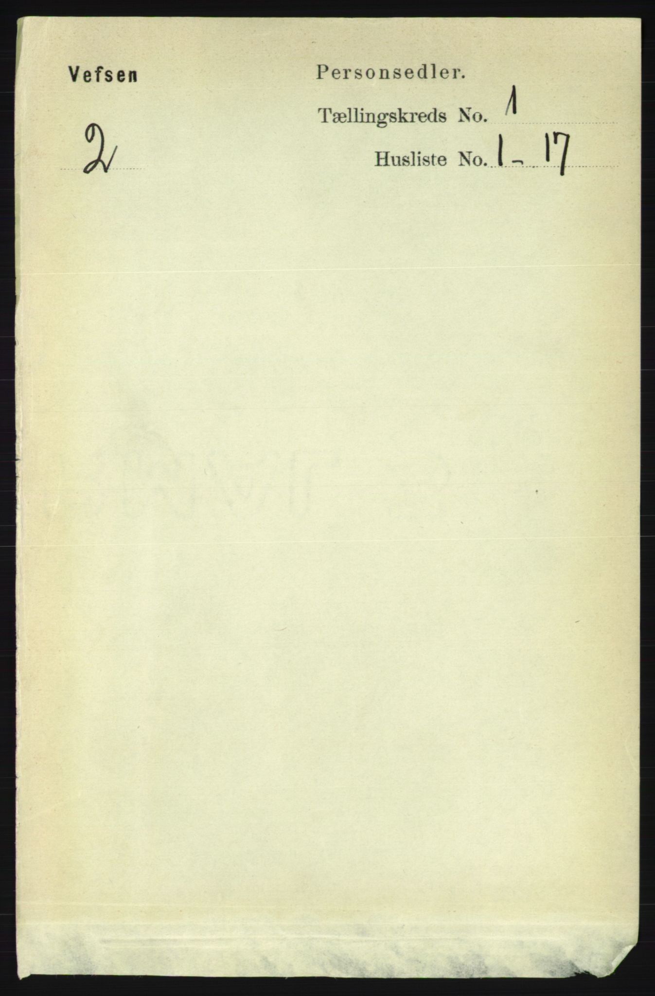 RA, 1891 census for 1824 Vefsn, 1891, p. 95