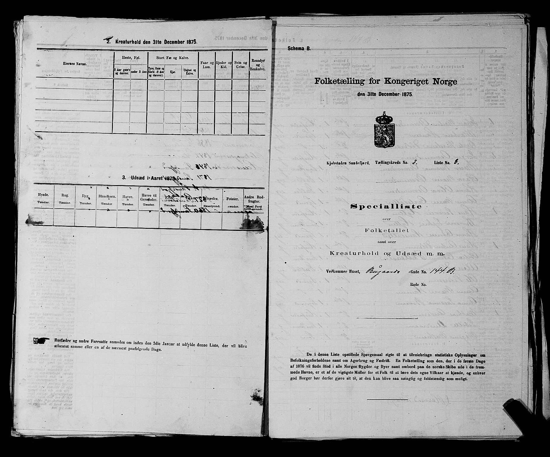 SAKO, 1875 census for 0706B Sandeherred/Sandefjord, 1875, p. 366