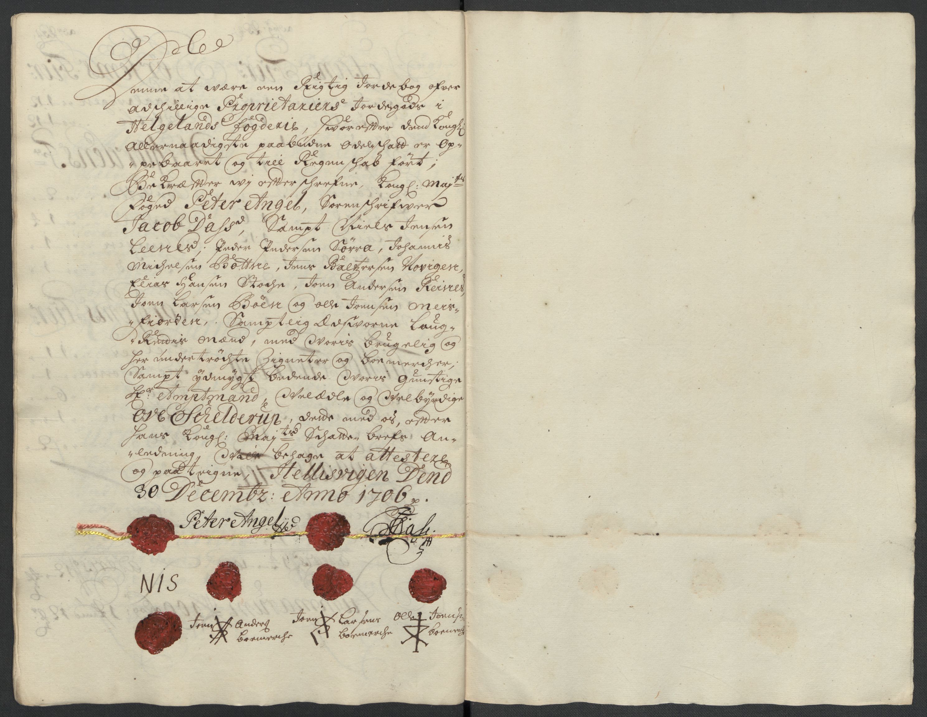 Rentekammeret inntil 1814, Reviderte regnskaper, Fogderegnskap, RA/EA-4092/R65/L4509: Fogderegnskap Helgeland, 1706-1707, p. 98