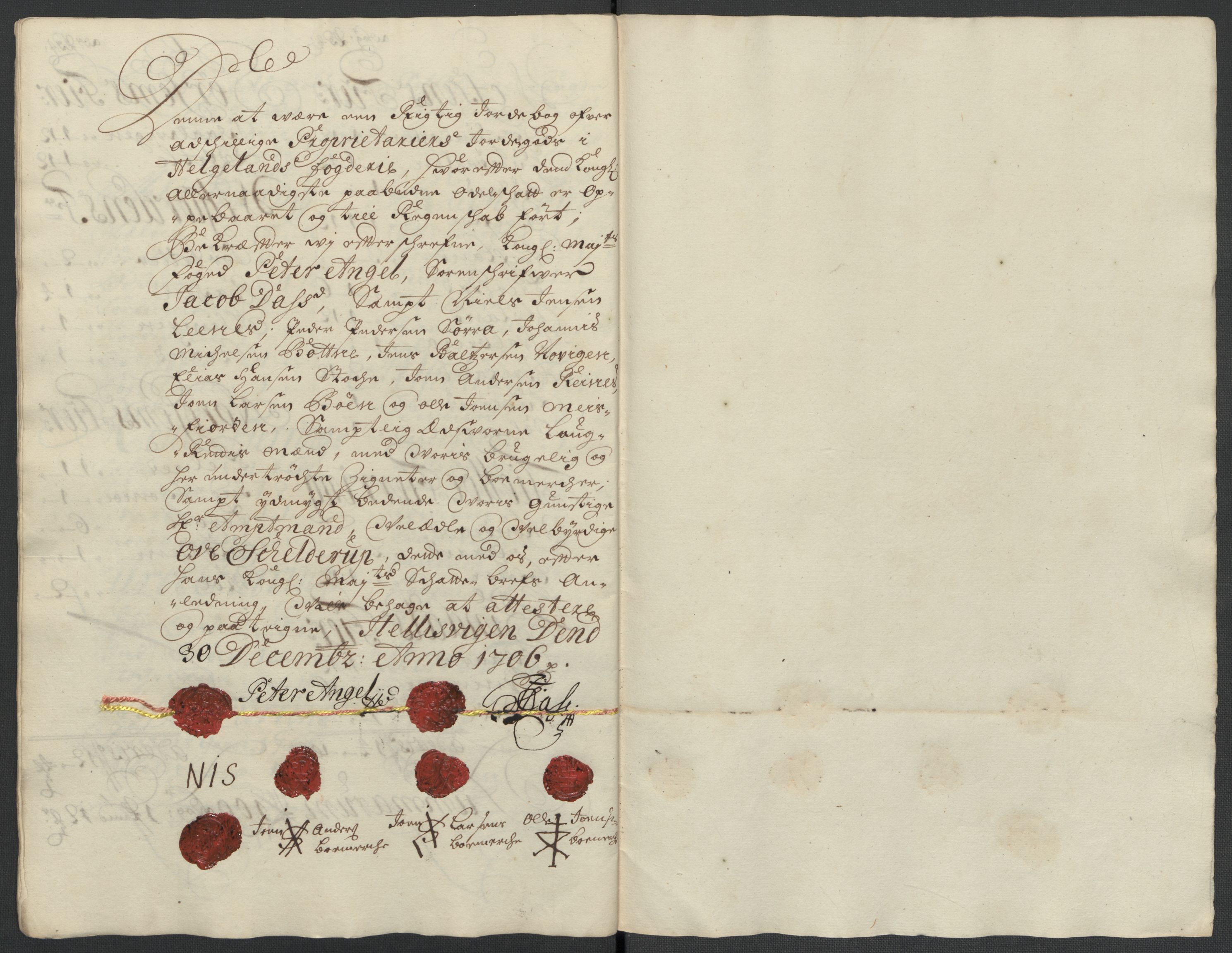 Rentekammeret inntil 1814, Reviderte regnskaper, Fogderegnskap, AV/RA-EA-4092/R65/L4509: Fogderegnskap Helgeland, 1706-1707, p. 98